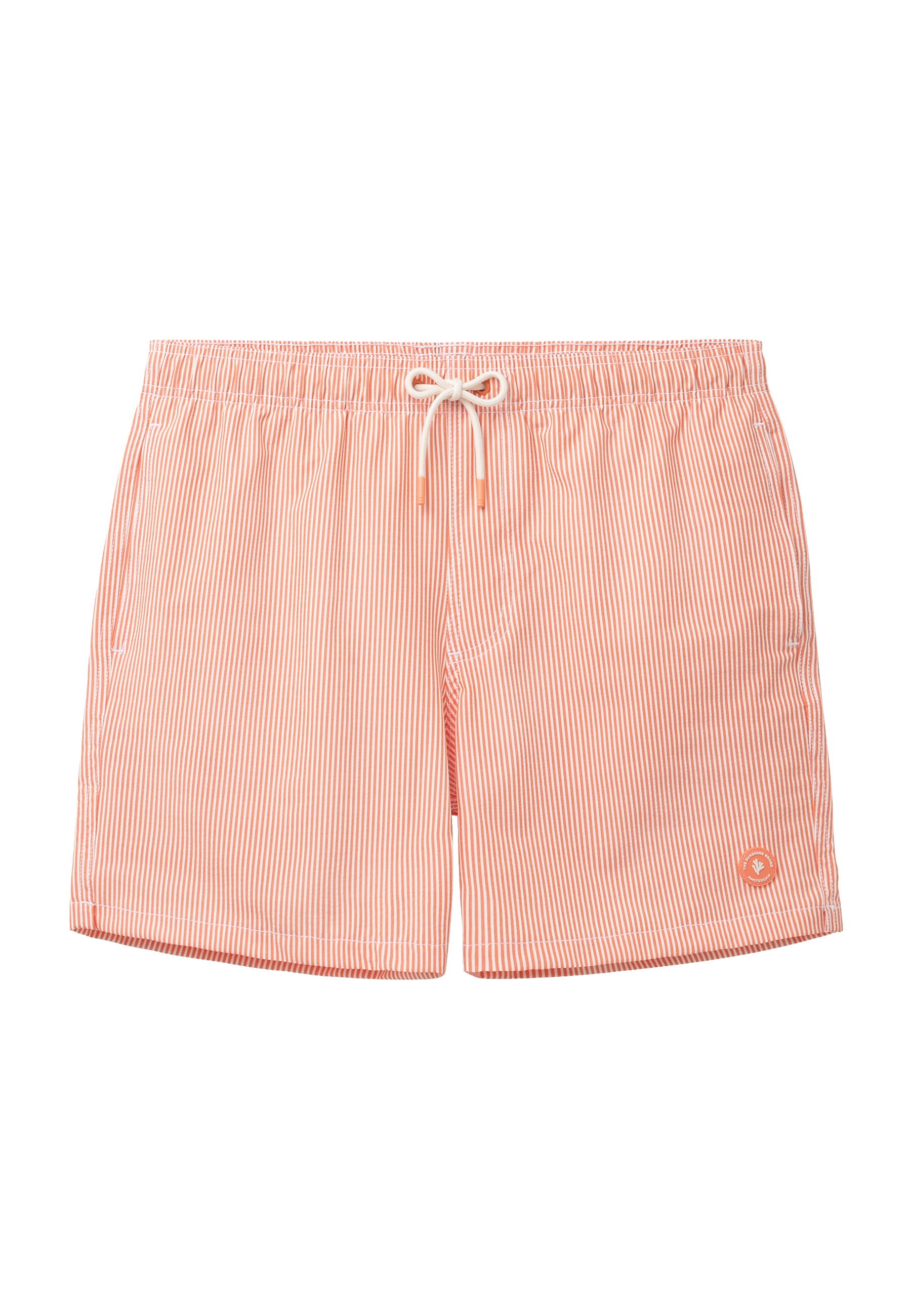 A-Dam x TSB - Pete swim shorts seersucker | orange stripe