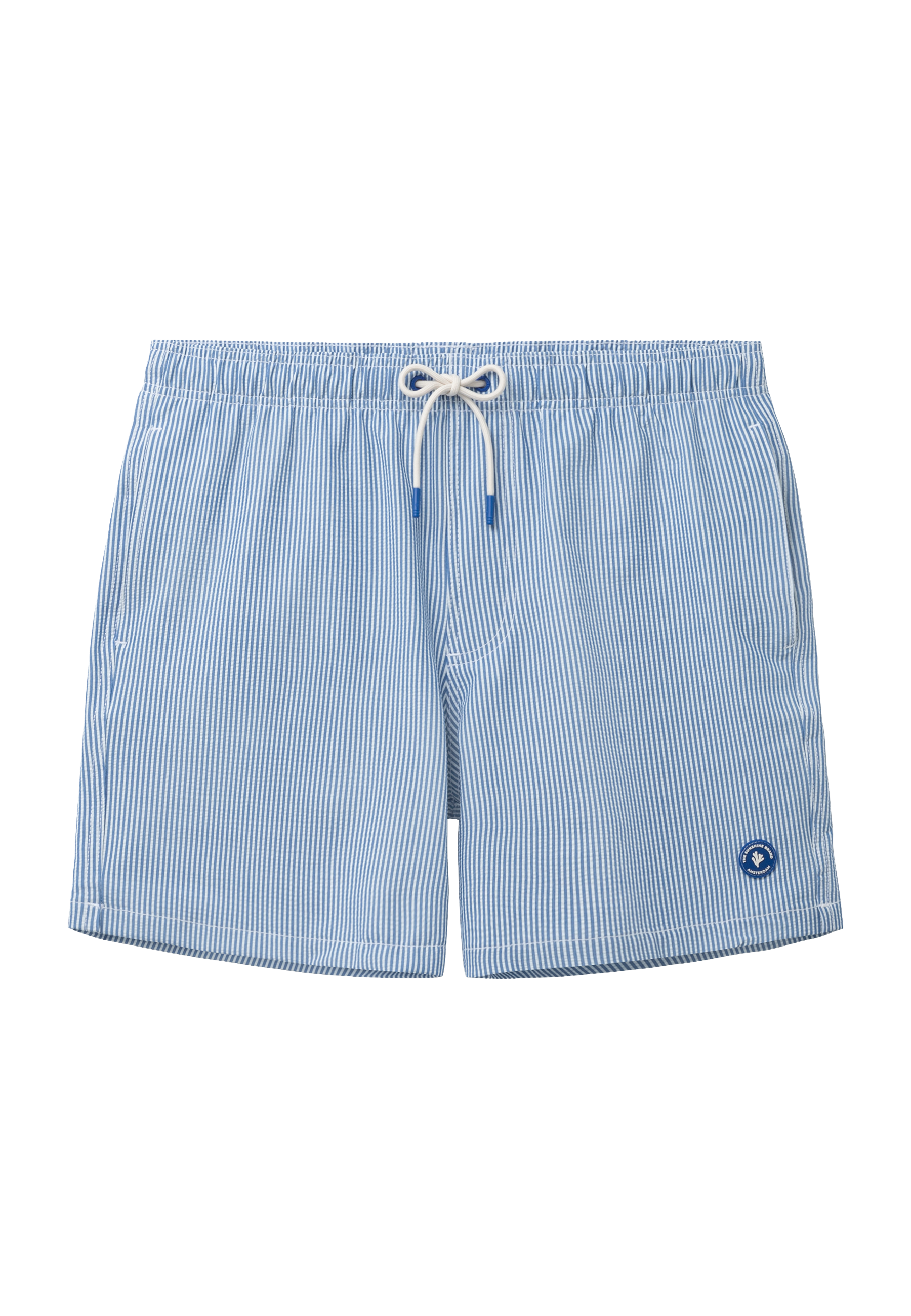 A-Dam x TSB - Pete swim shorts seersucker | blue stripe