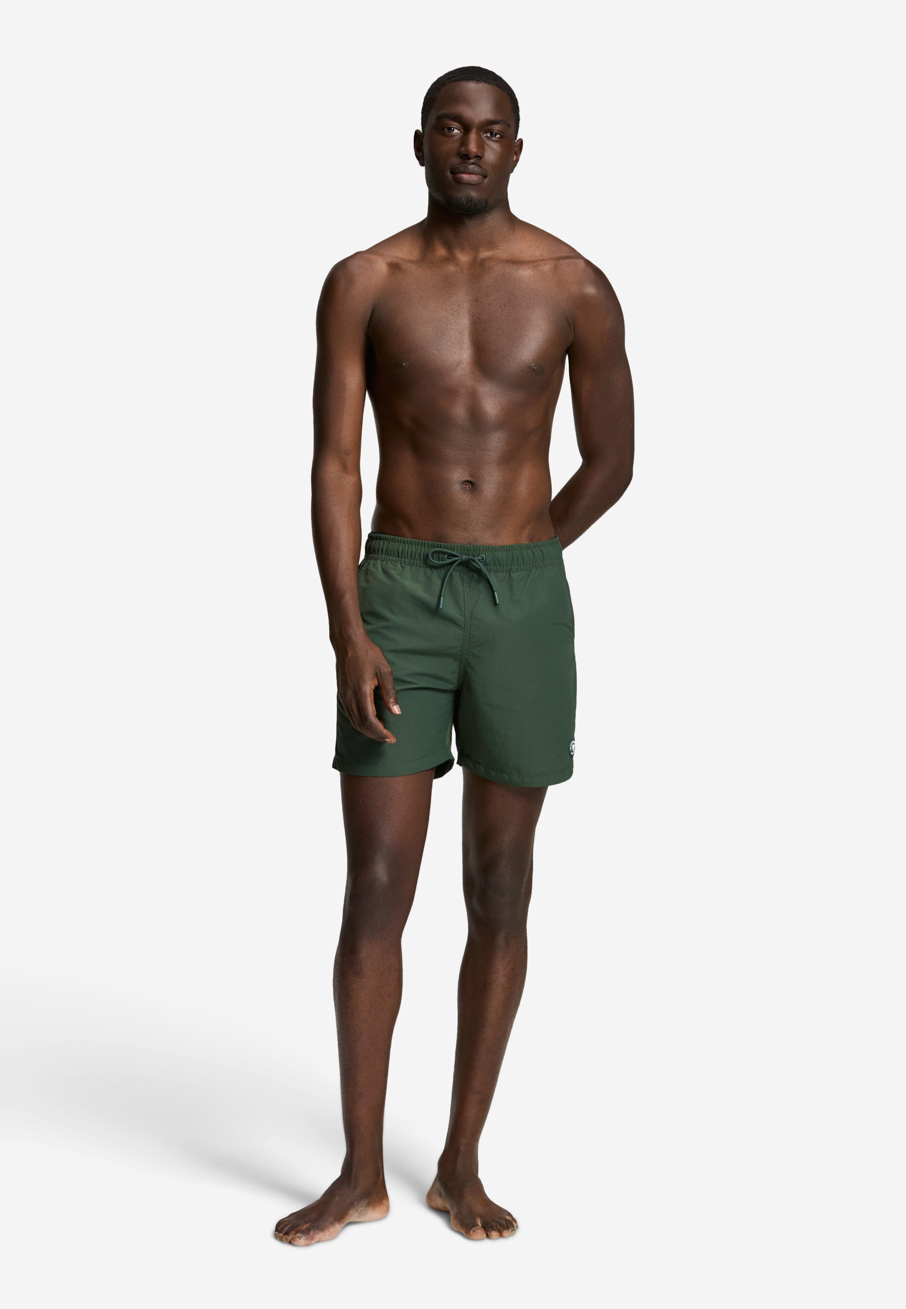 A-Dam x TSB - Nate Quick Dry Swim Shorts ribstop | green leaf
