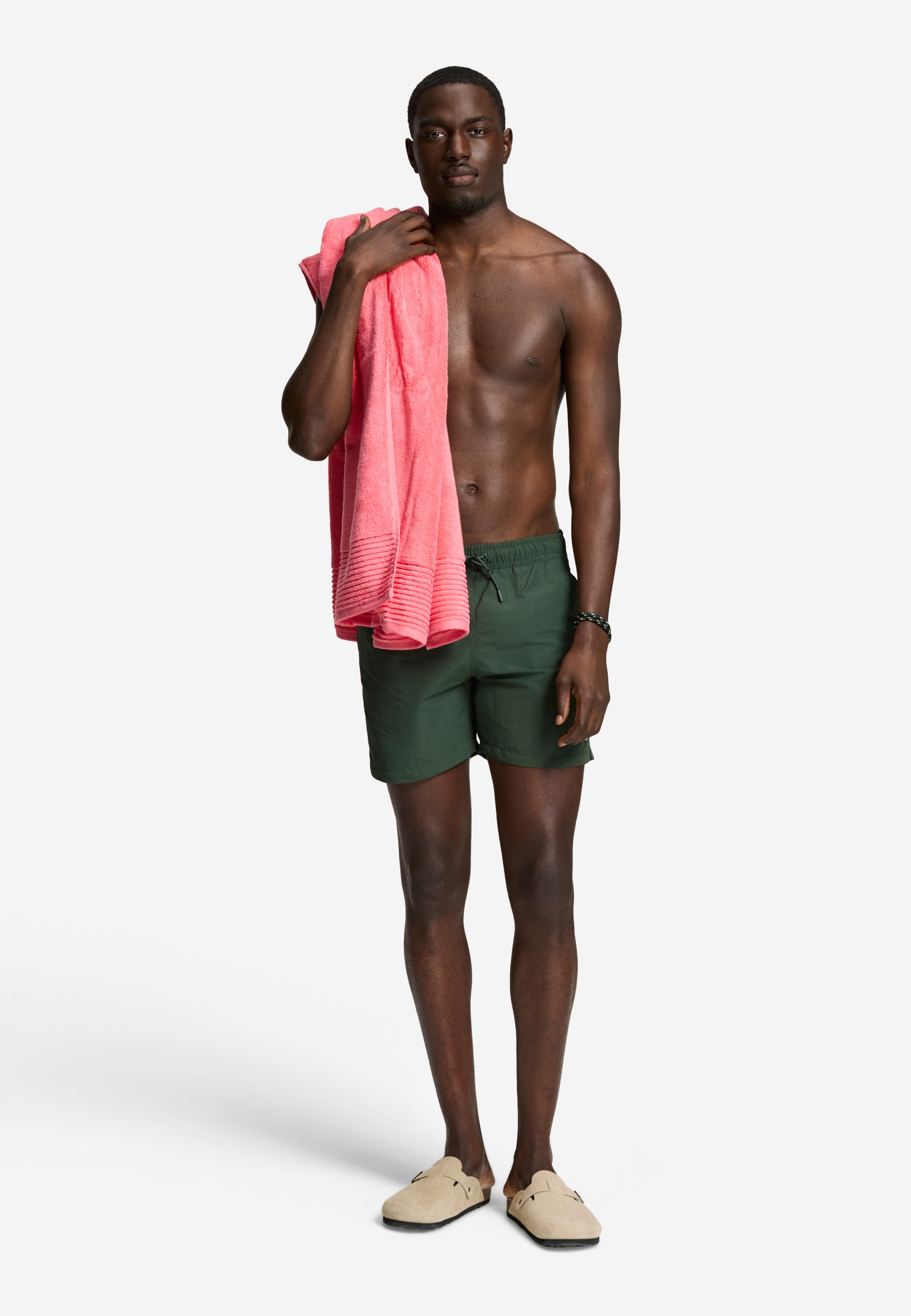 A-Dam x TSB - Nate Quick Dry Swim Shorts ribstop | green leaf