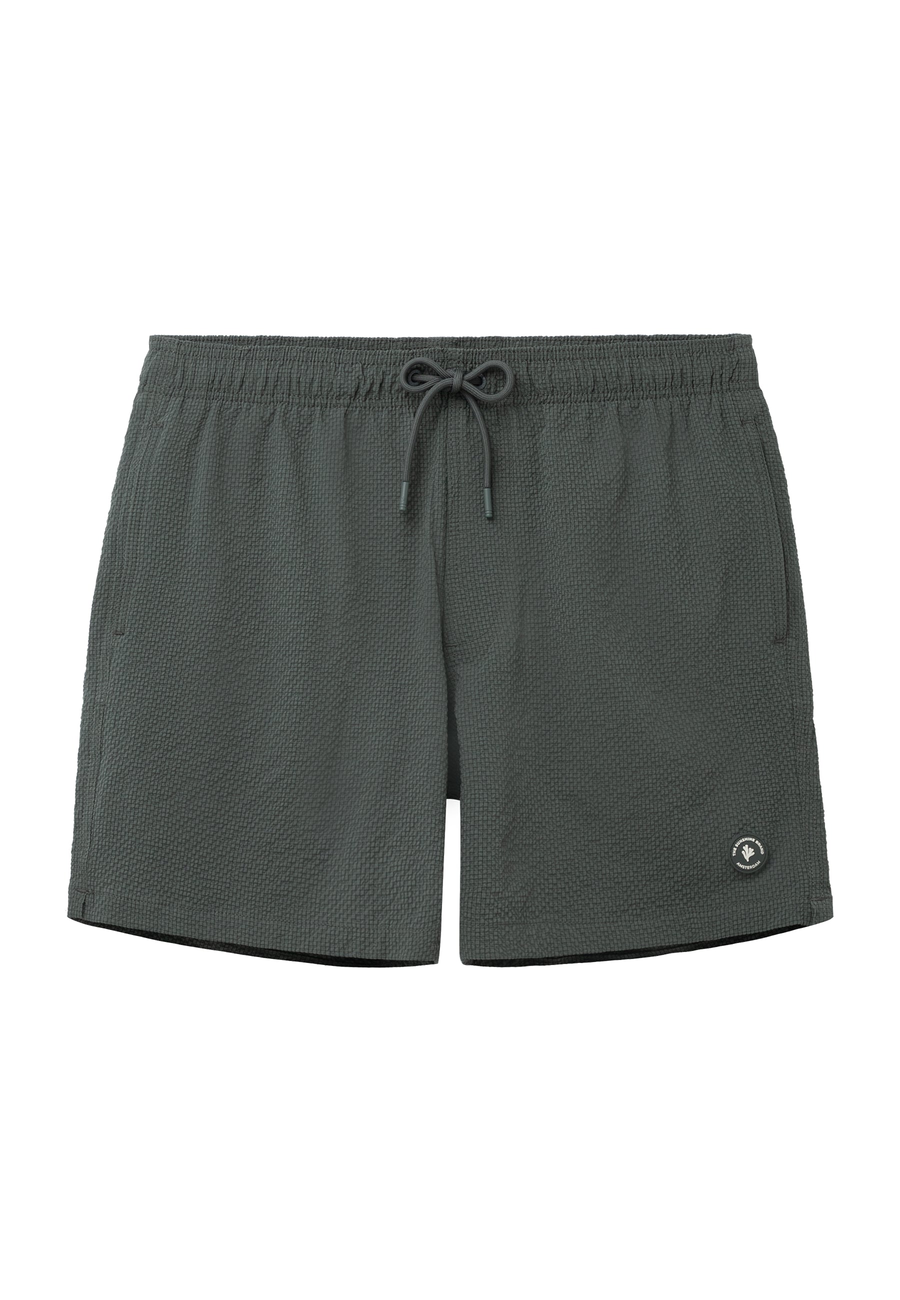 A-Dam x TSB - Pete swim shorts seersucker | green smokey