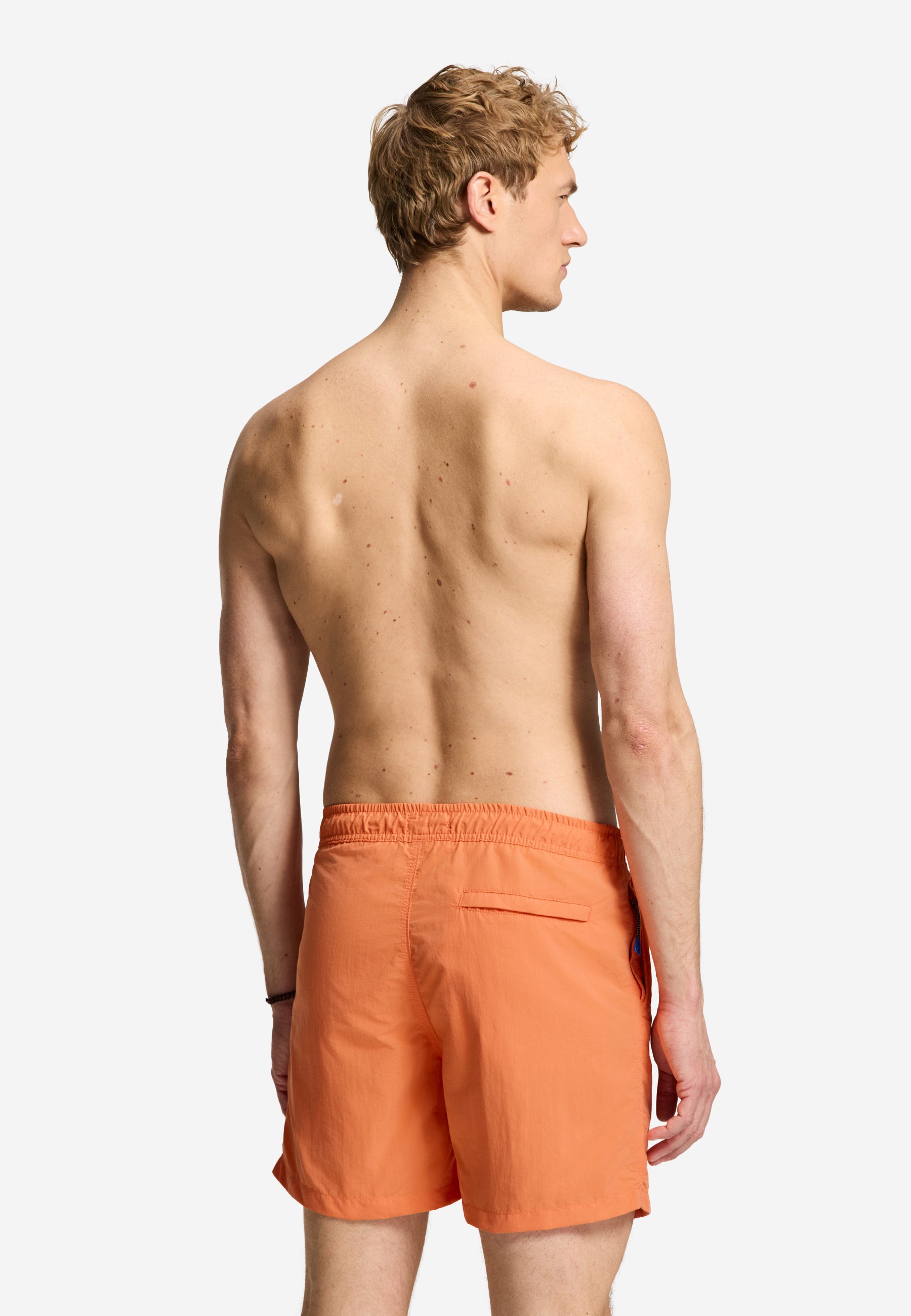 A-Dam x TSB - Nate Quick Dry Swim Shorts solid | orange coral