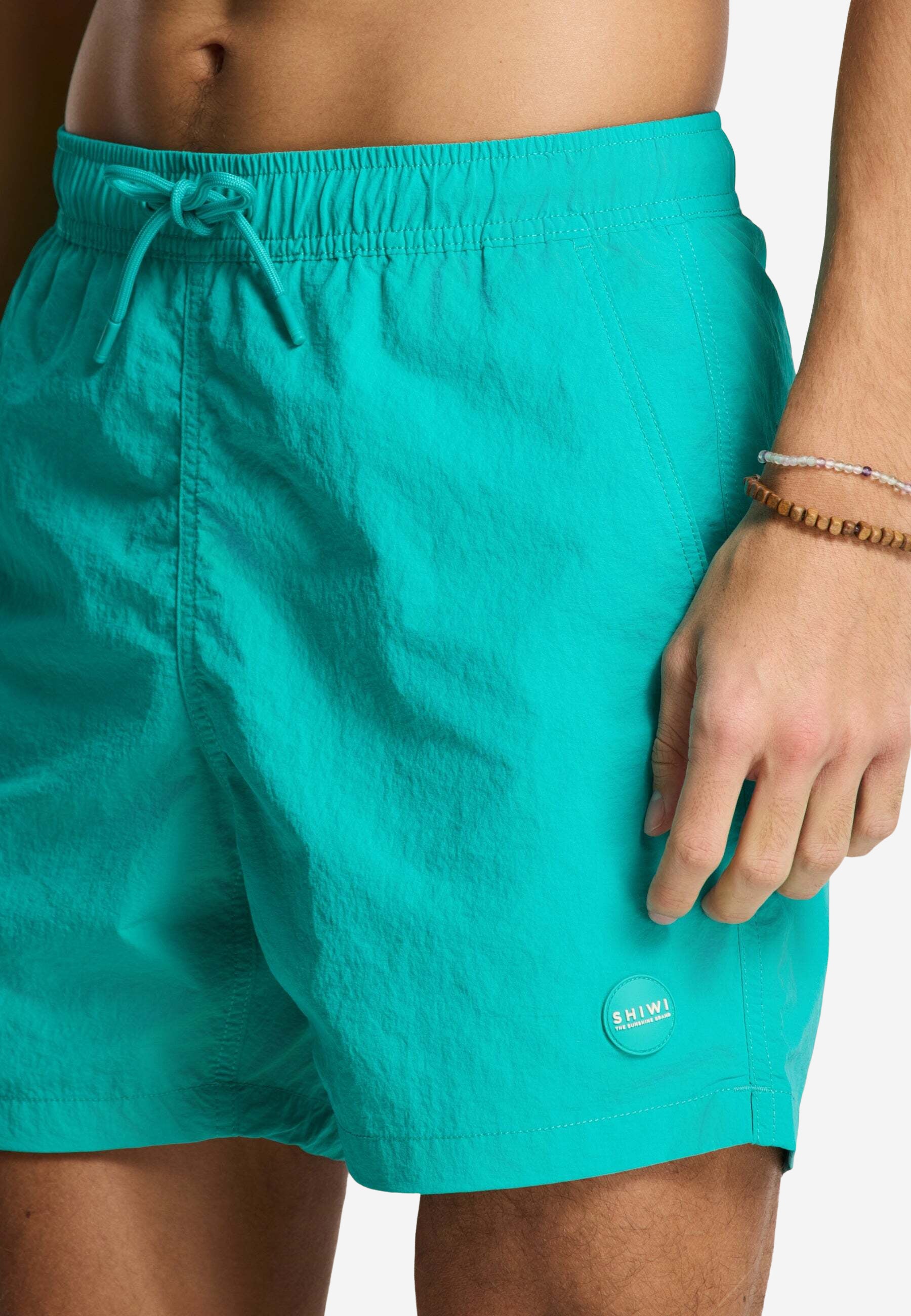 A-Dam x TSB - Nate Quick Dry Swim Shorts solid | blue lagoon