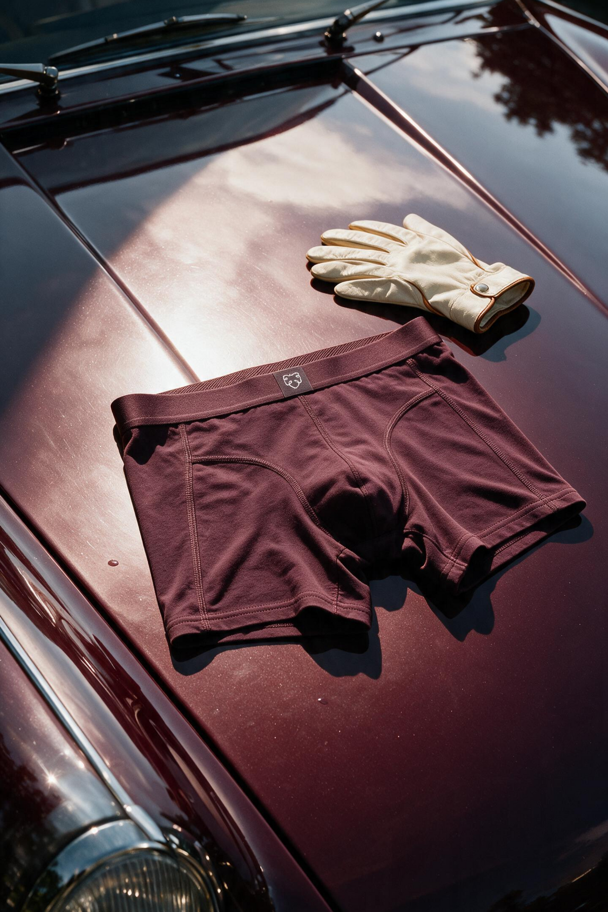 Boxer ACE 3P Red Burgundy
