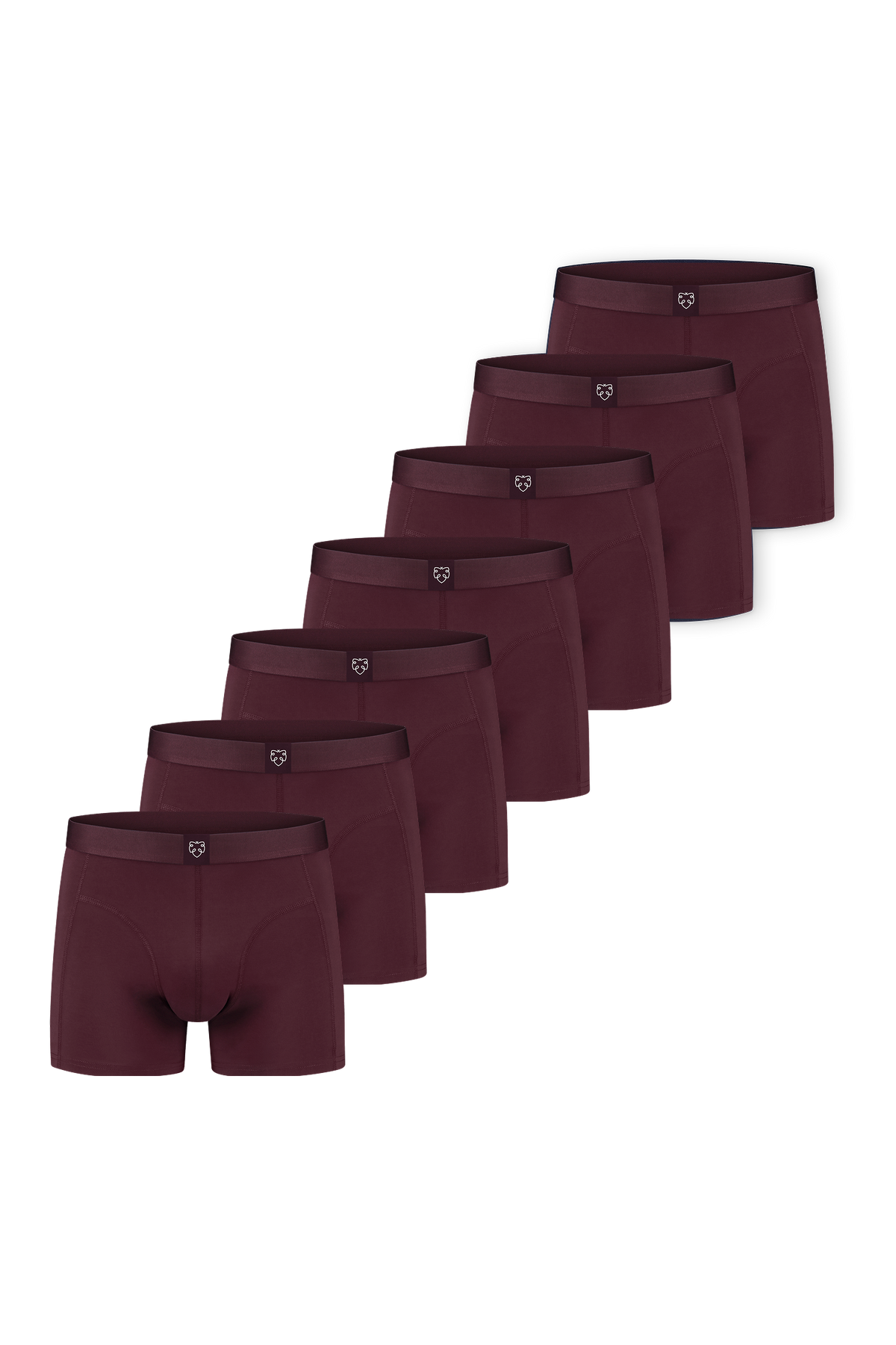 ACE Boxer Shorts 7-Pack Red Burgundy
