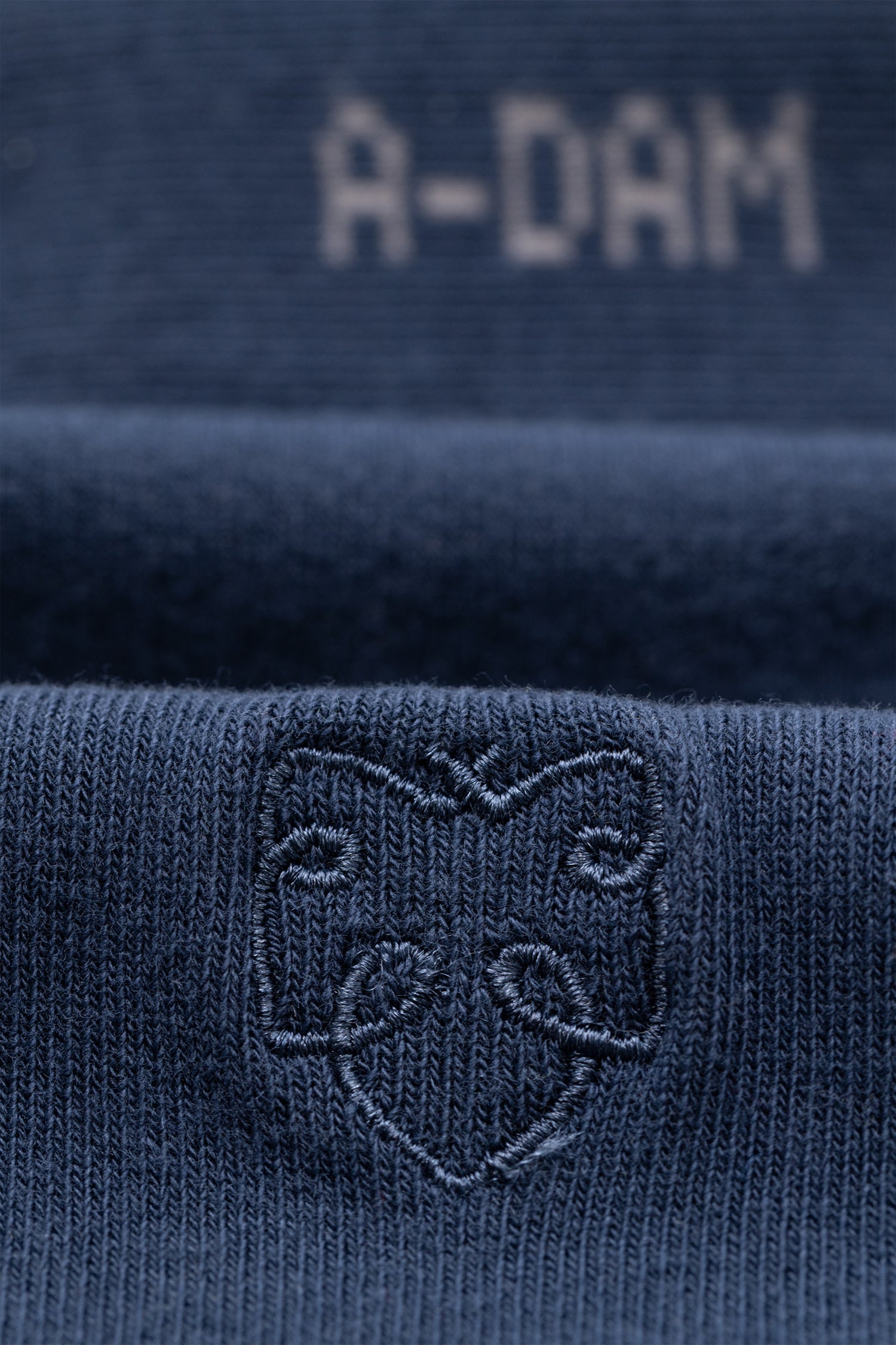 Solid Nautical Blue, Medi Blue & Dusty Blue A-dam logo 3-Pack