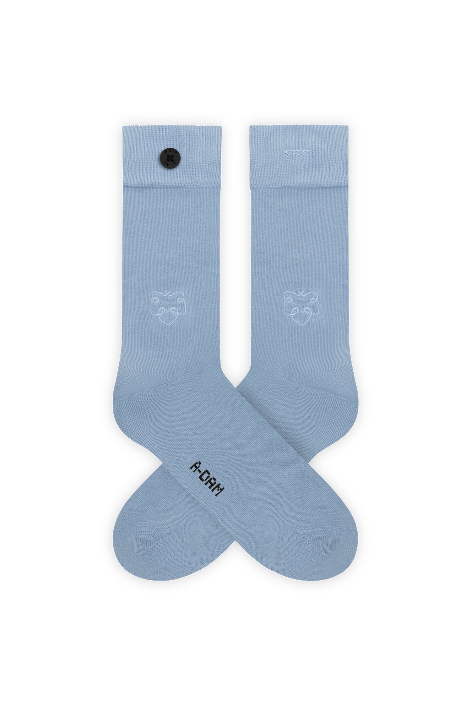 Solid Nautical Blue, Medi Blue & Dusty Blue A-dam logo 3-Pack