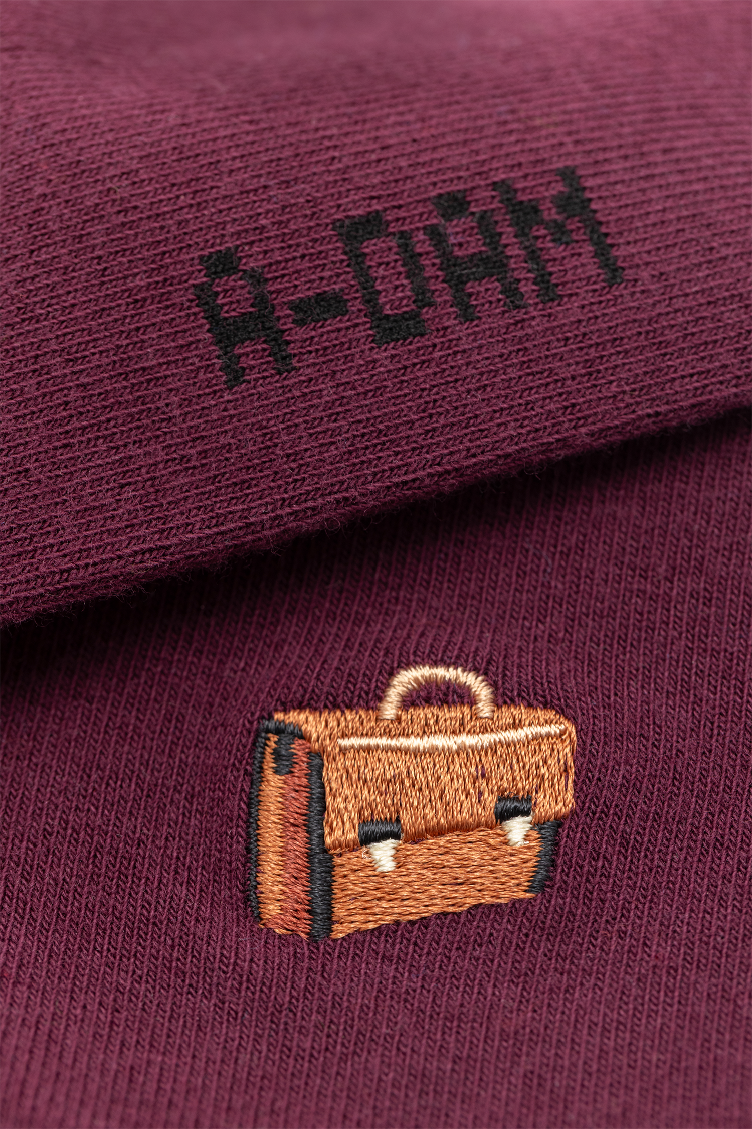 Burgundy School Bag & Solid Burgundy 3-Pack