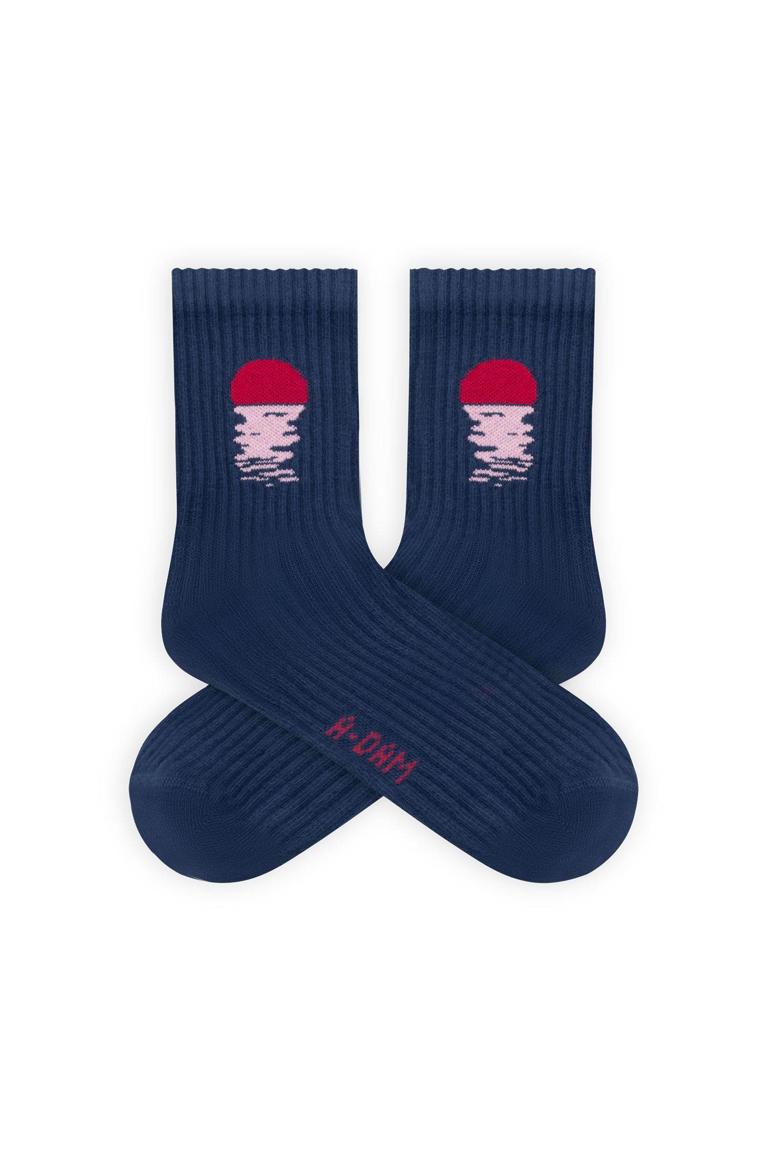 Blue Sunset Quarter Crew Socks