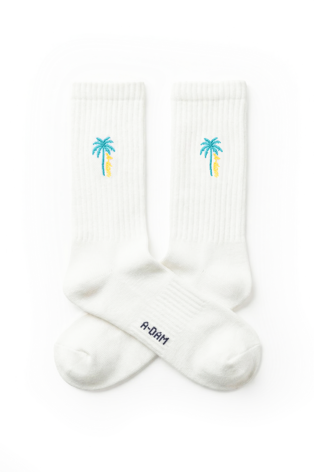 Chaussettes CHAMP crew White-A Dam Palm