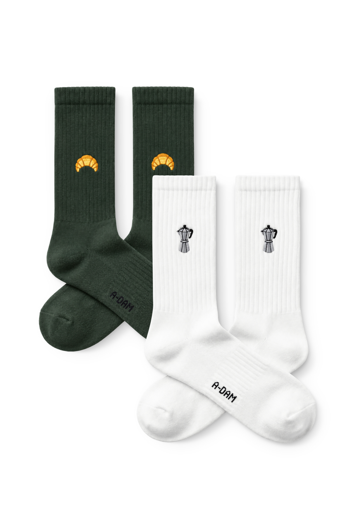 CHAMP Crew Socks Lot de 2 Green Cafe