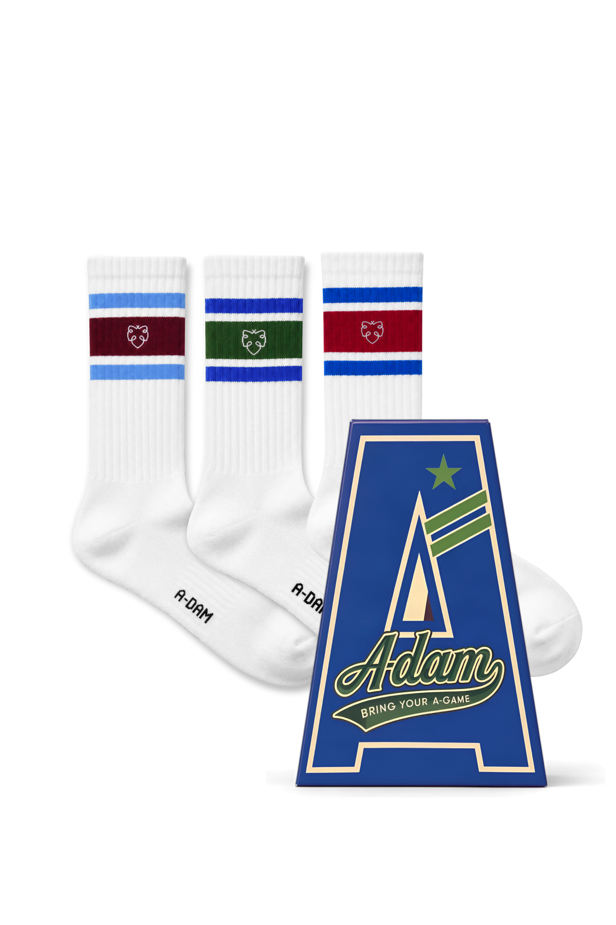 CHAMP Crew sokken 3P Athletic stripes Giftbox