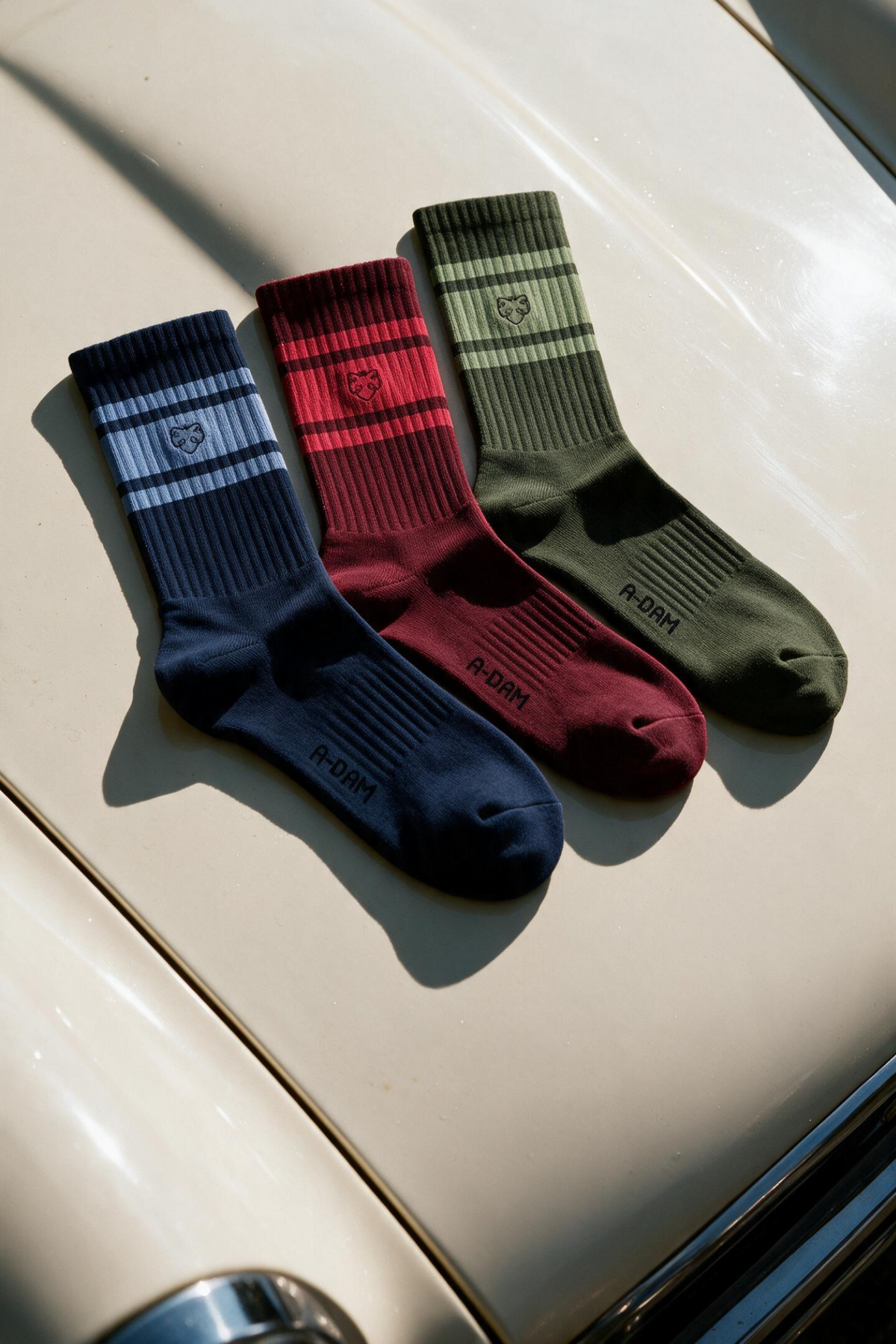 CHAMP crew socks 3P Multi Athletic Stripes