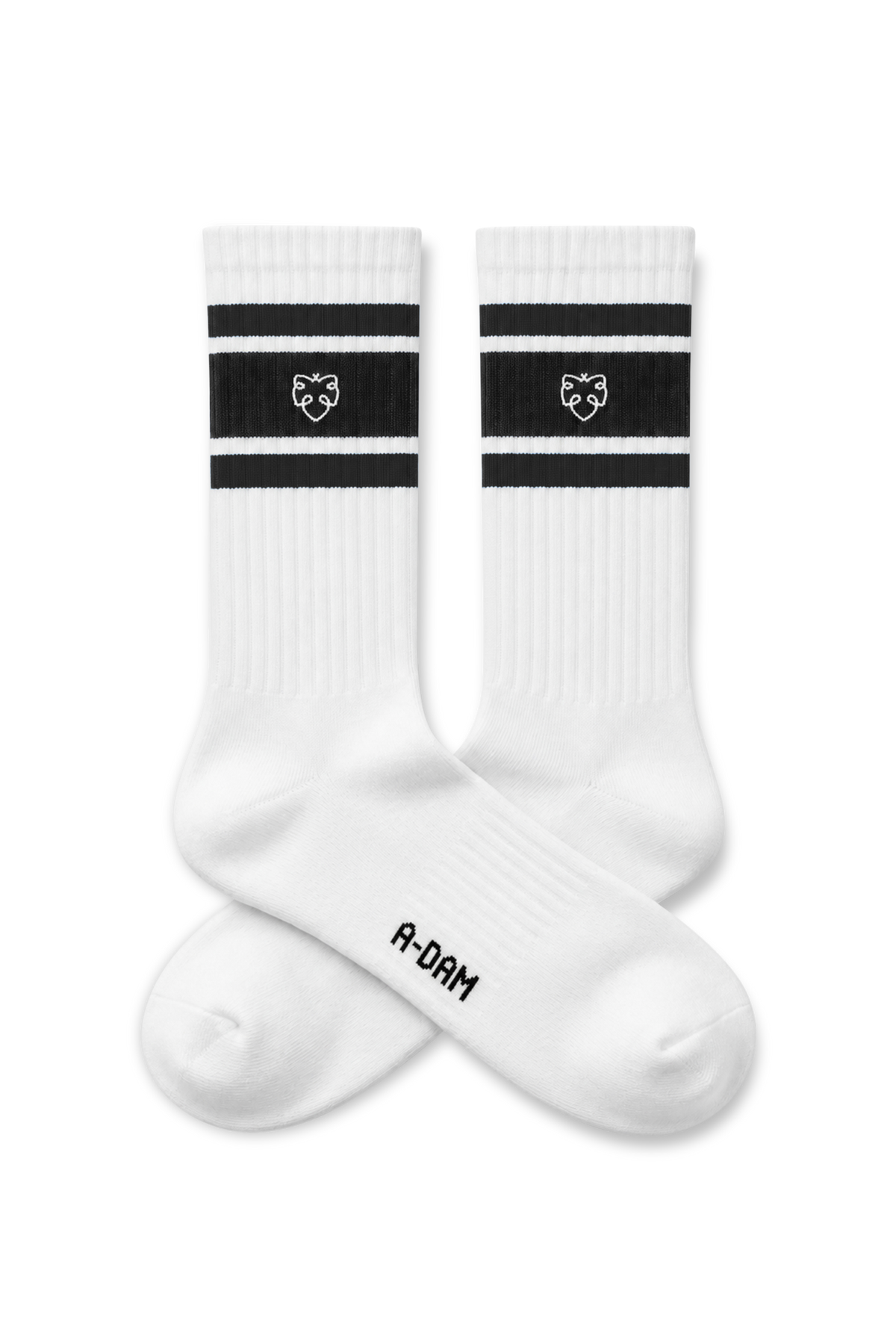 Chaussettes CHAMP crew 3P Blanc Athletic Stripes