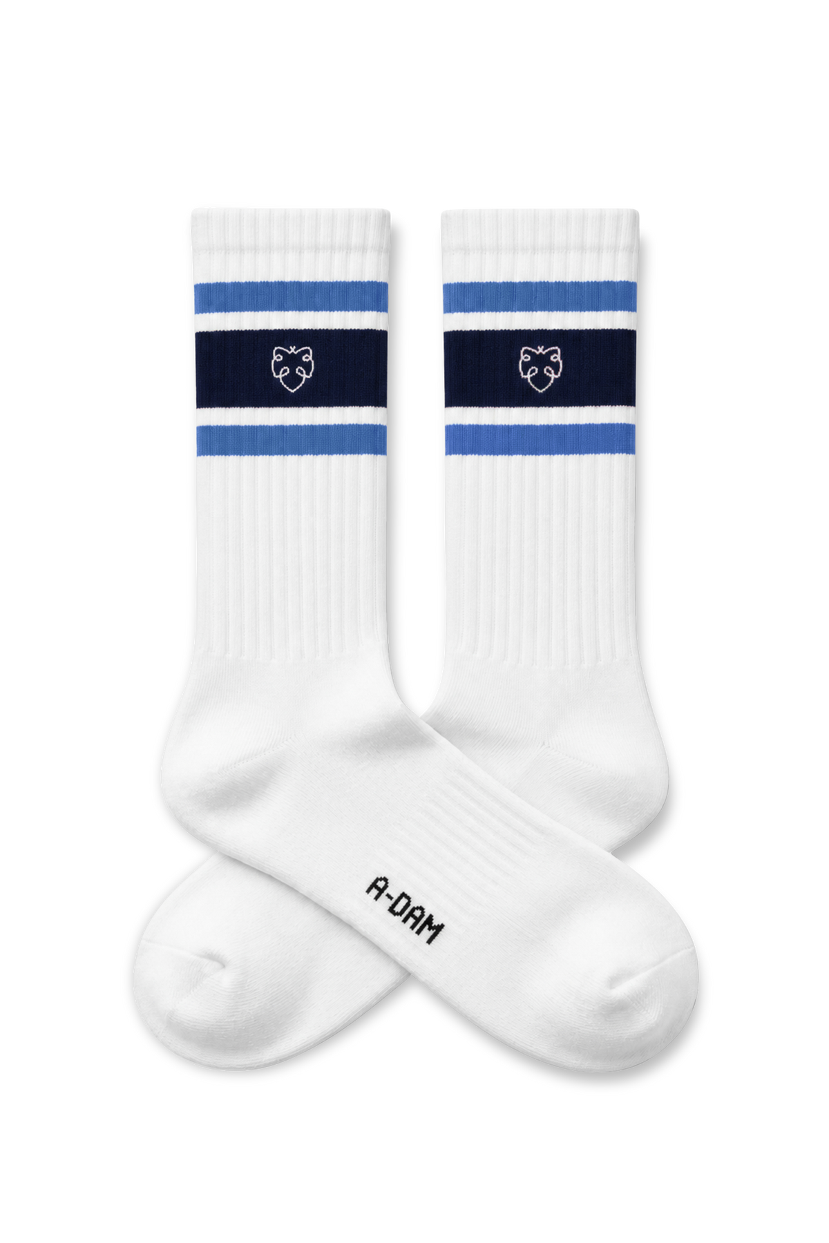 CHAMP Crew Socken 3P Weiß Athletic Stripes