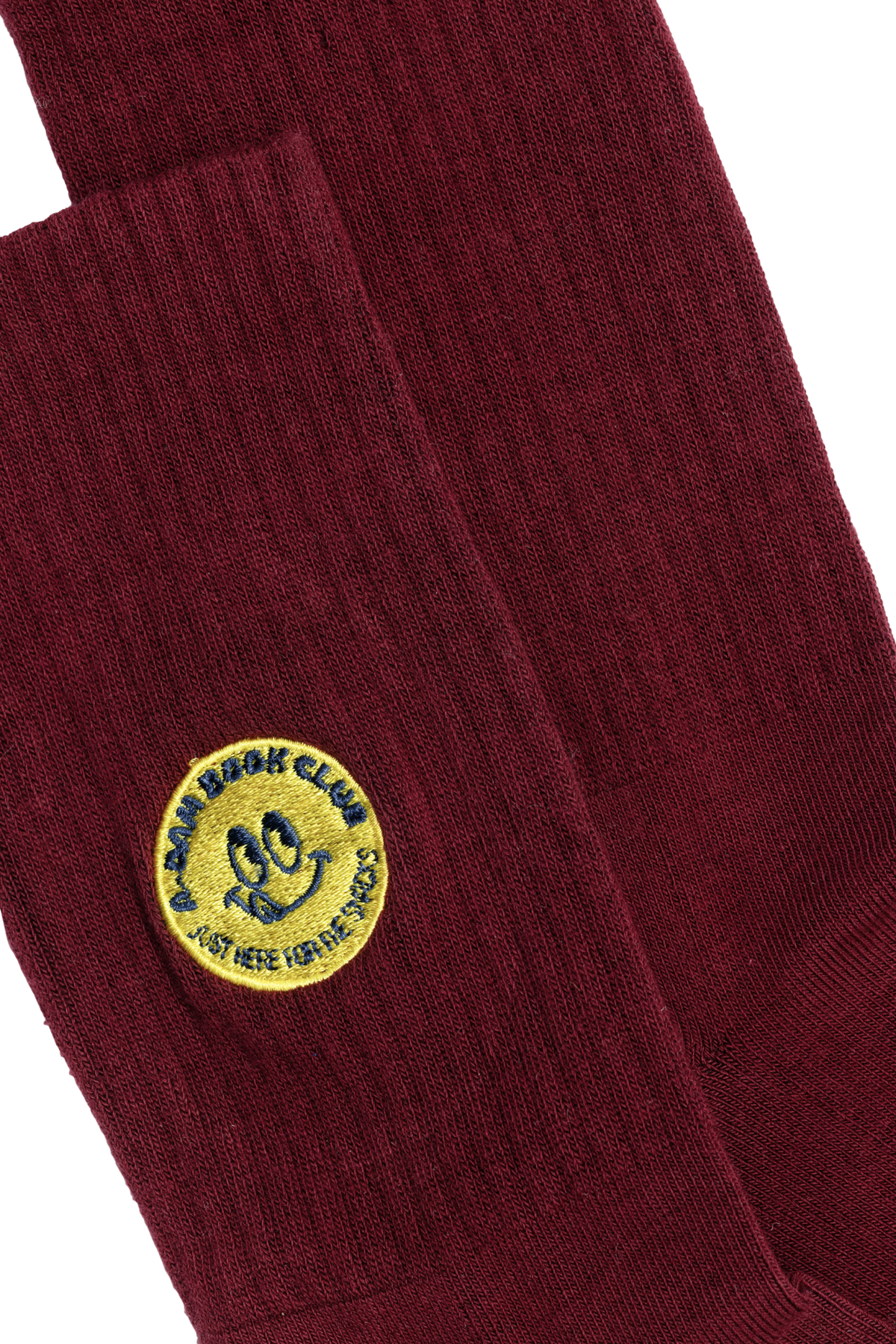 CHAMP crew socks Red Smiley