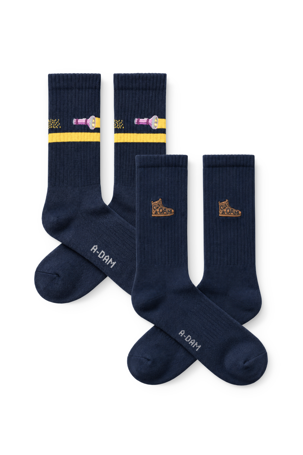 CHAMP crew socks 2P Navy Torch Boot