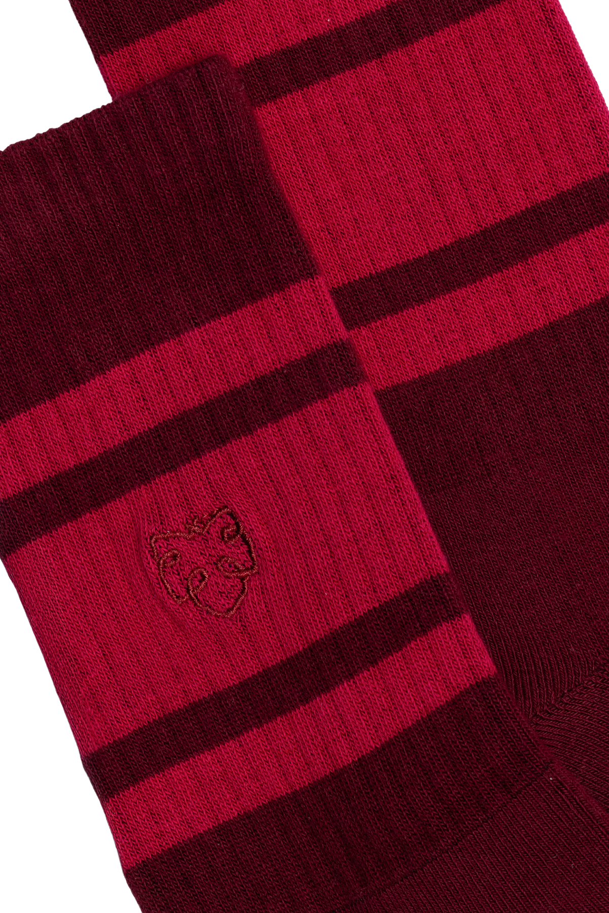 Chaussettes CHAMP crew 3P Rouge Stripes