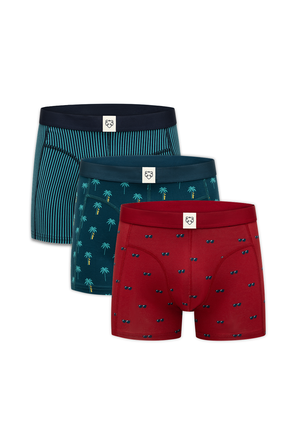 Red Sunnies, A-dam Palms & Twotone Stripe 3-Pack
