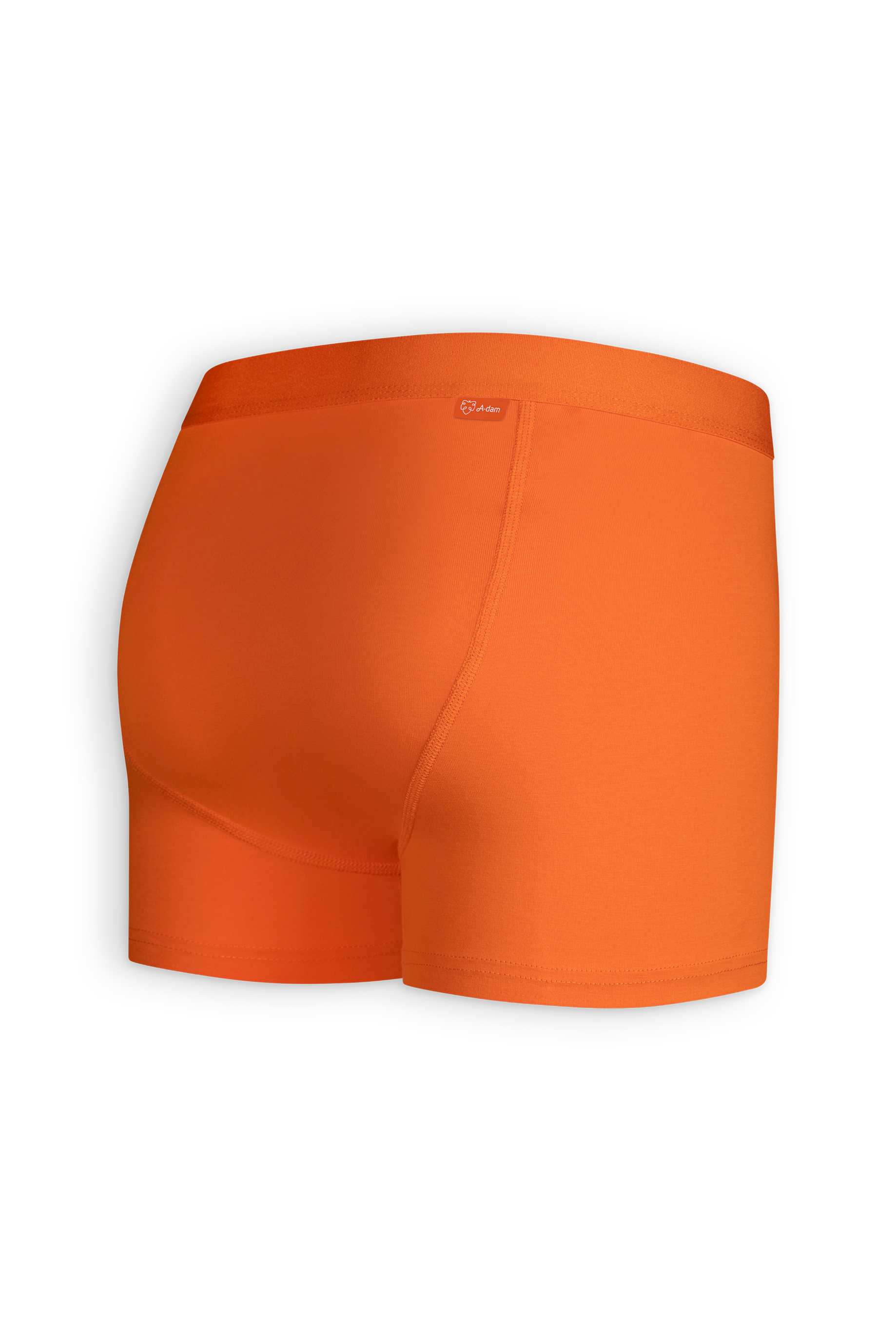 Orangefarbener Feststoff