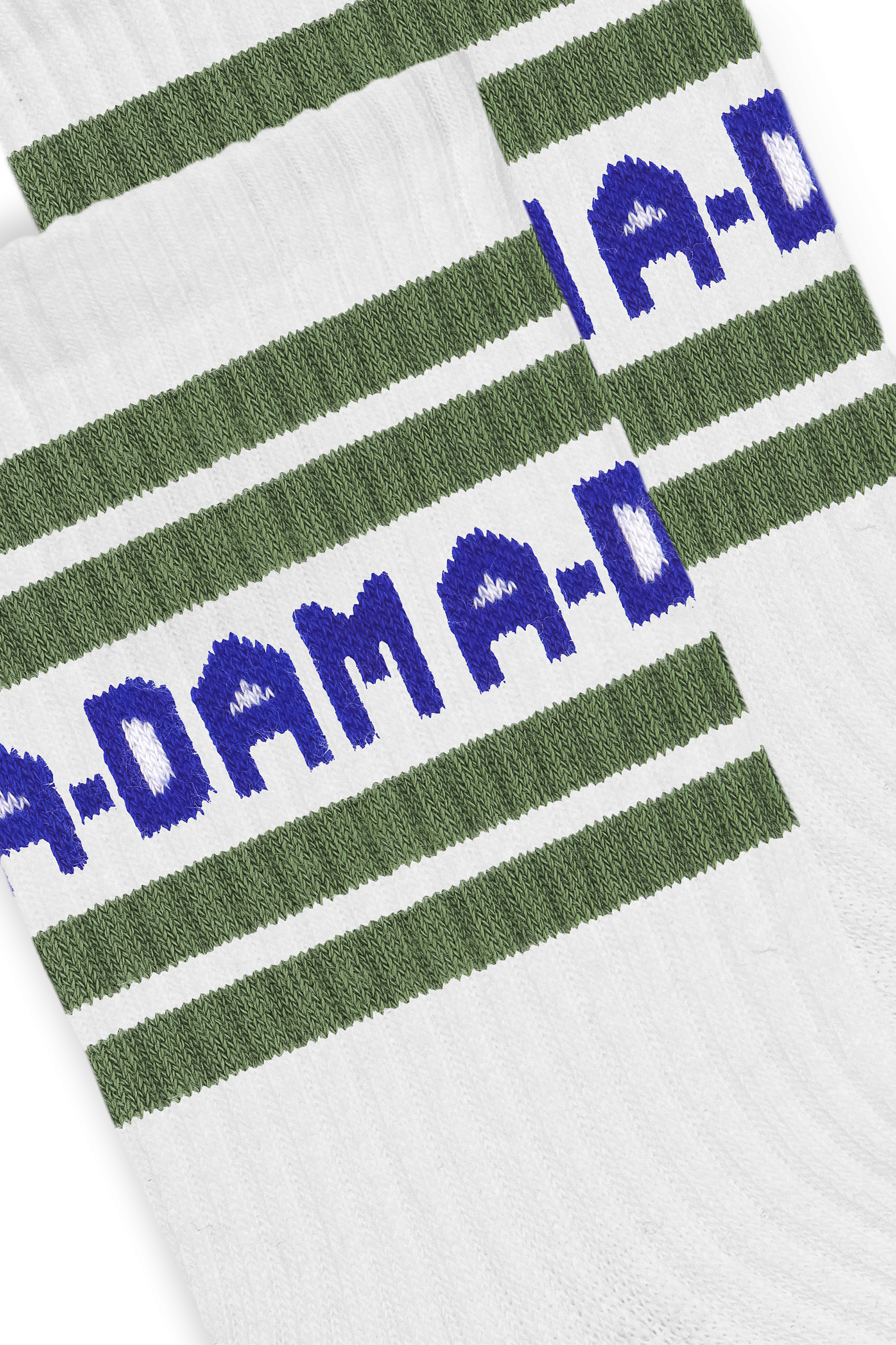 White A-dam Striped