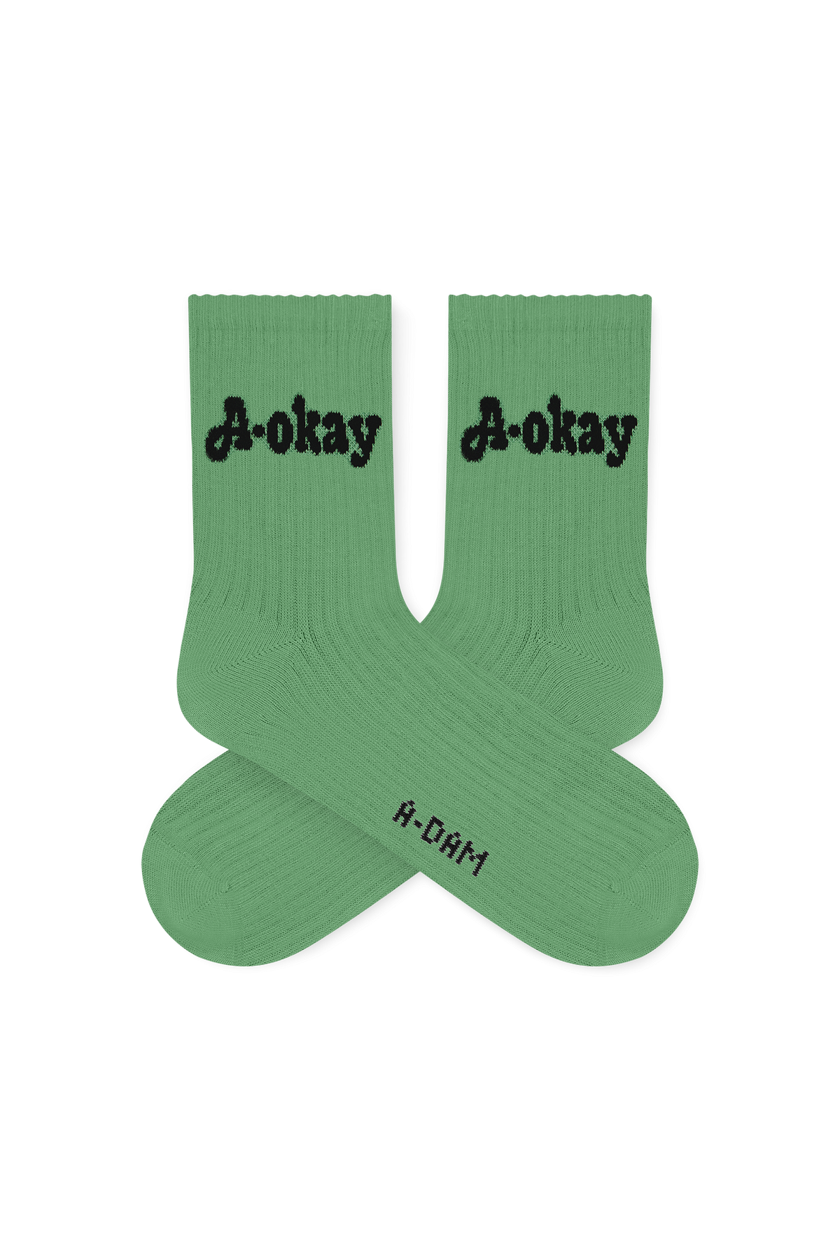 Chaussettes Quarter SAM crew Green A-Okay