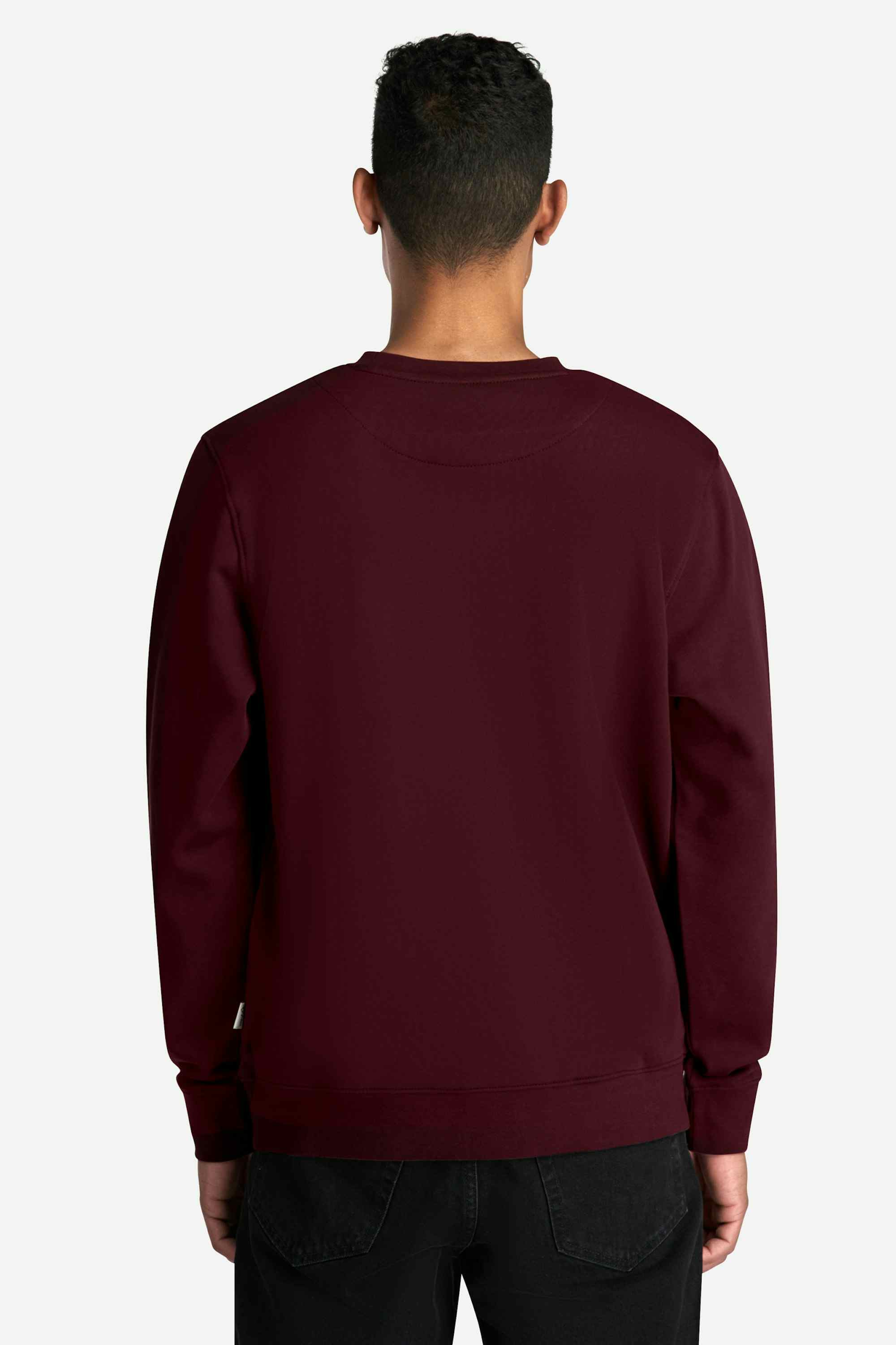 A-dam burgundy sweatshirt with keys embroidery from organic cotton | A-dam