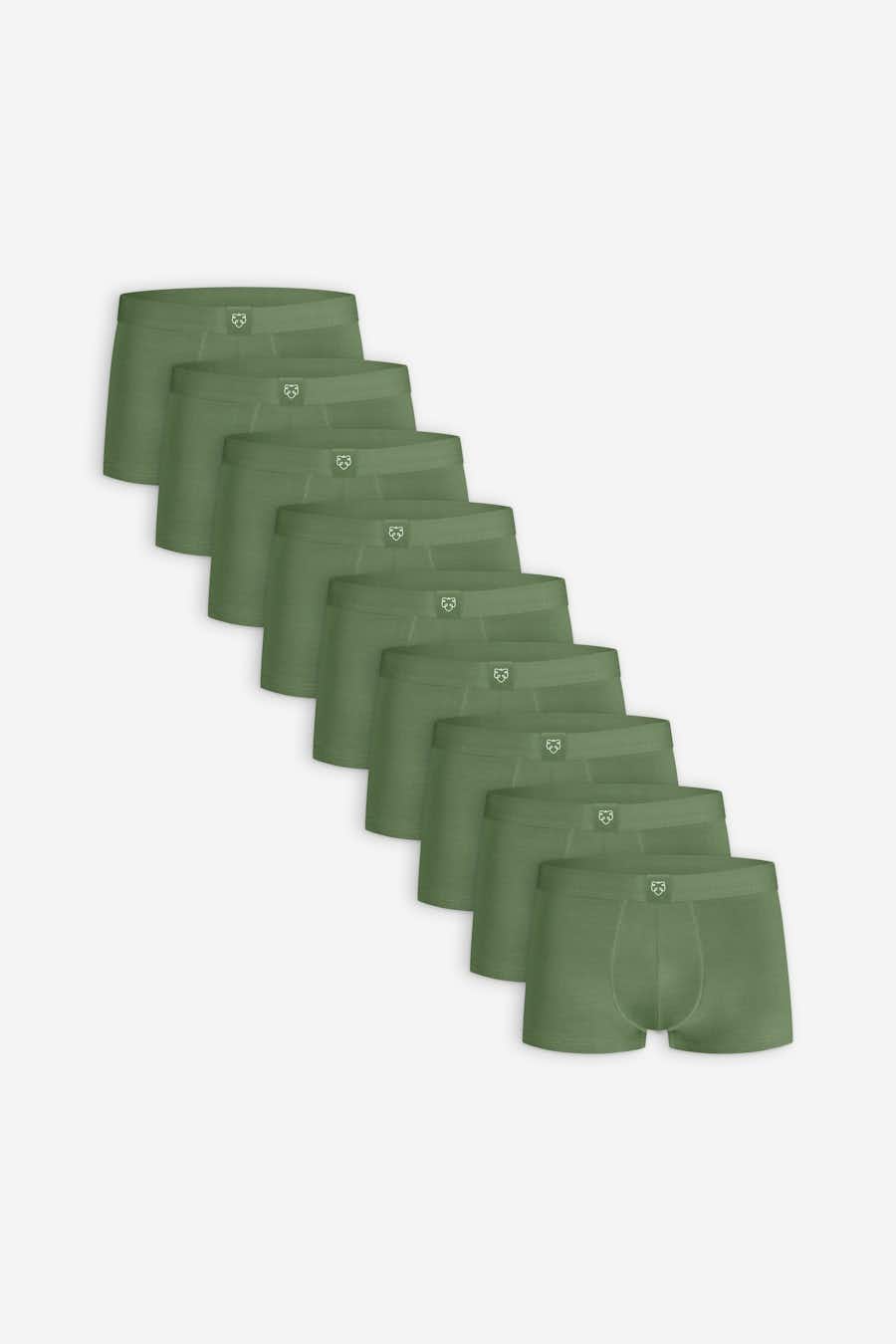 9xSolid Green Trunks