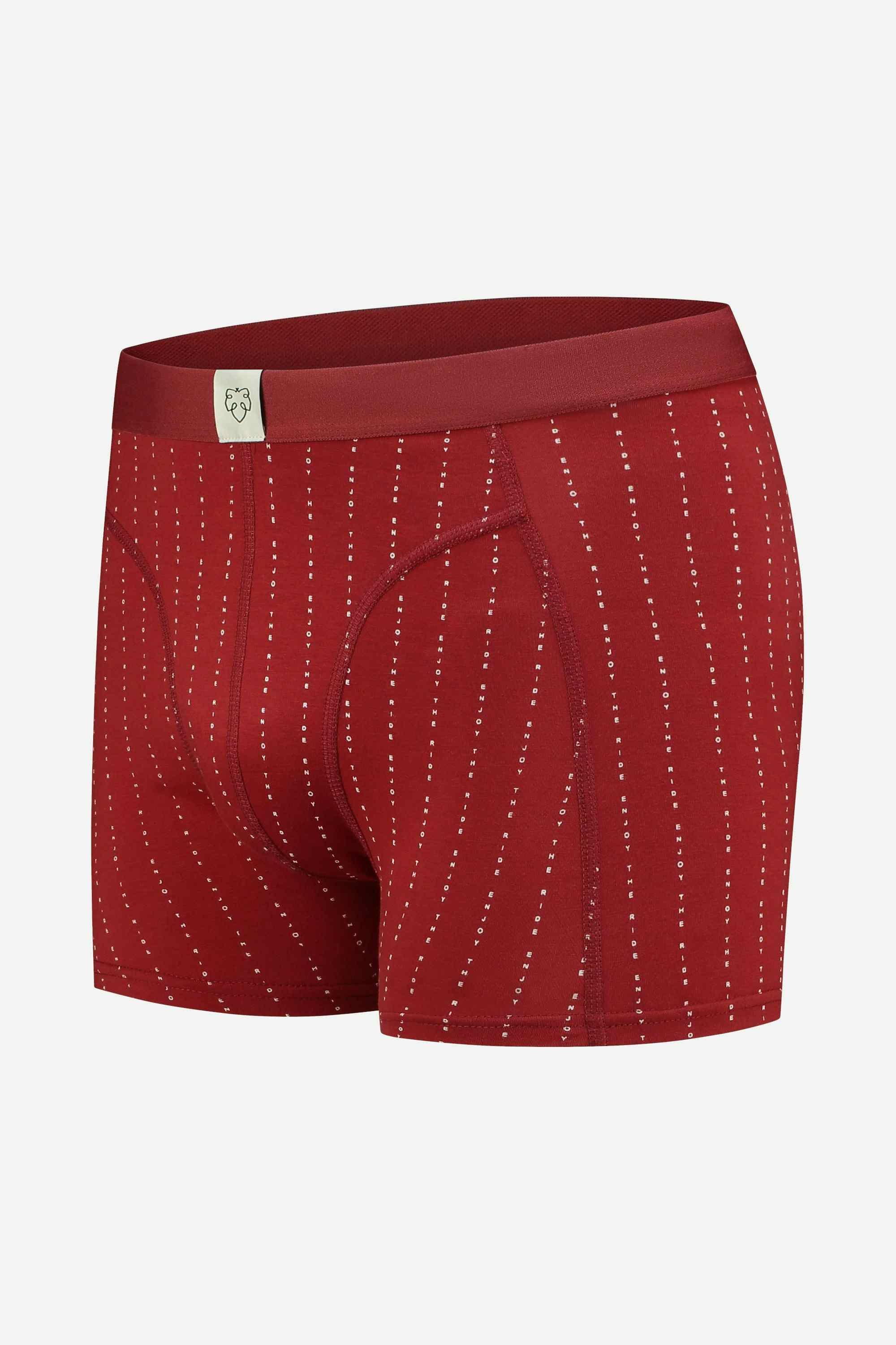 A-dam boxer brief with enjoy the ride from GOTS pure organic cotton | A-dam