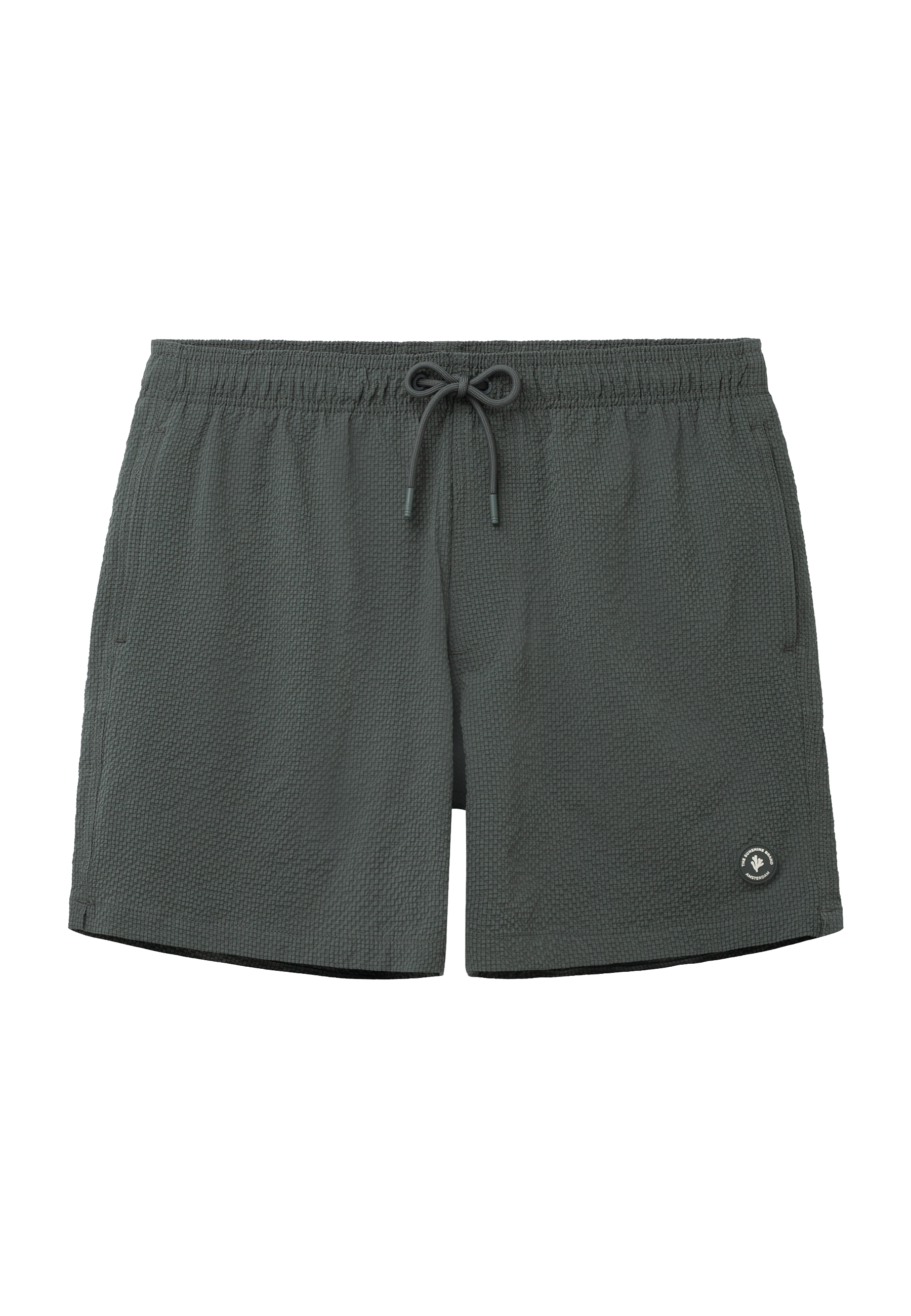 A-Dam x TSB - Pete swim shorts seersucker | green smokey