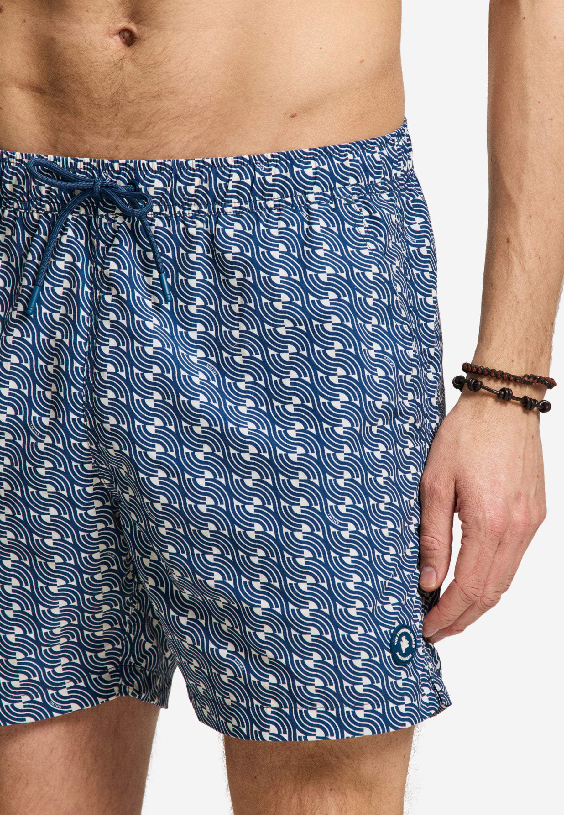 A-Dam x TSB - Nate Quick Dry swim shorts Geo waves
