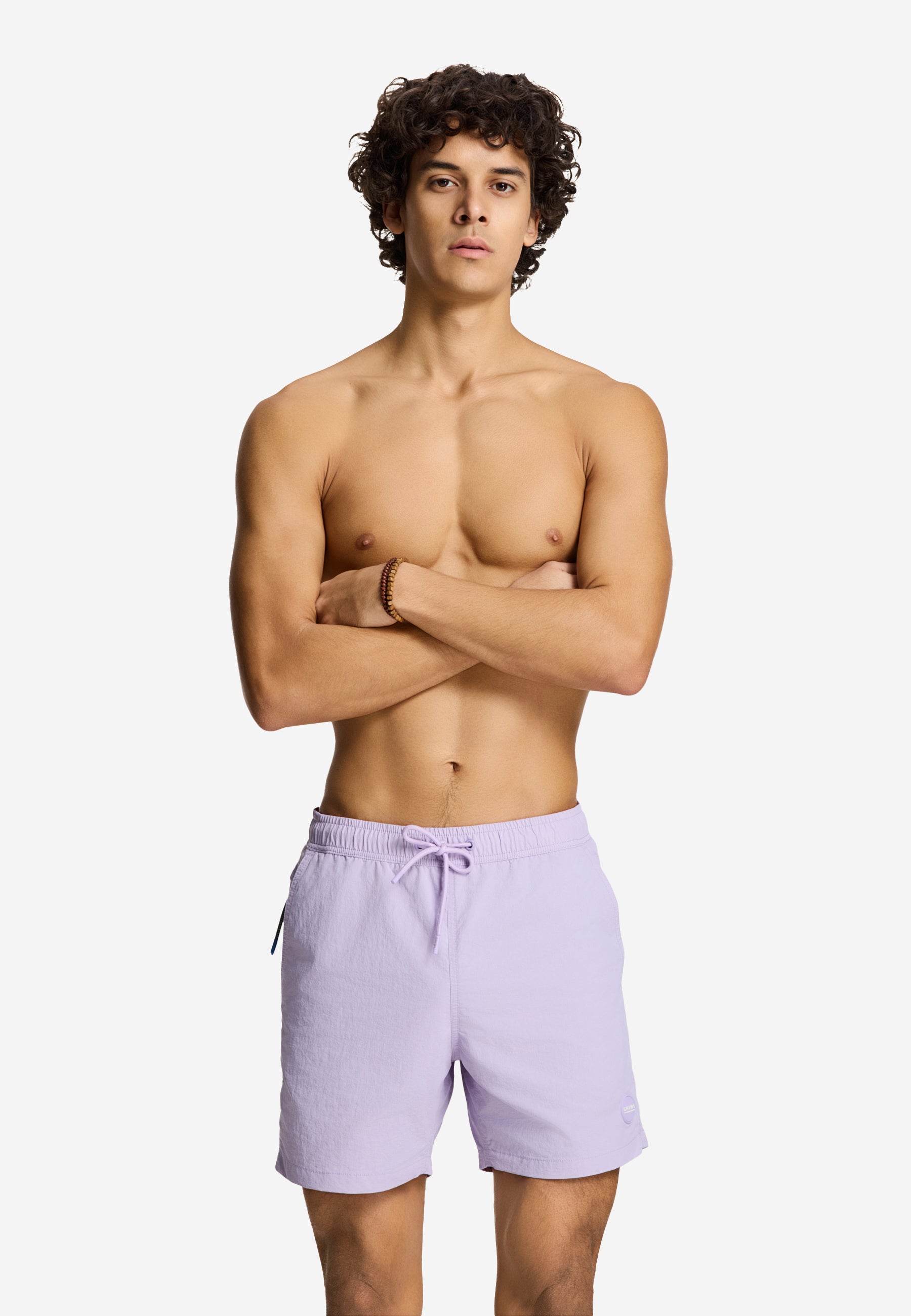 A-Dam x TSB - Nate Quick Dry Swim Shorts solid | purple rose
