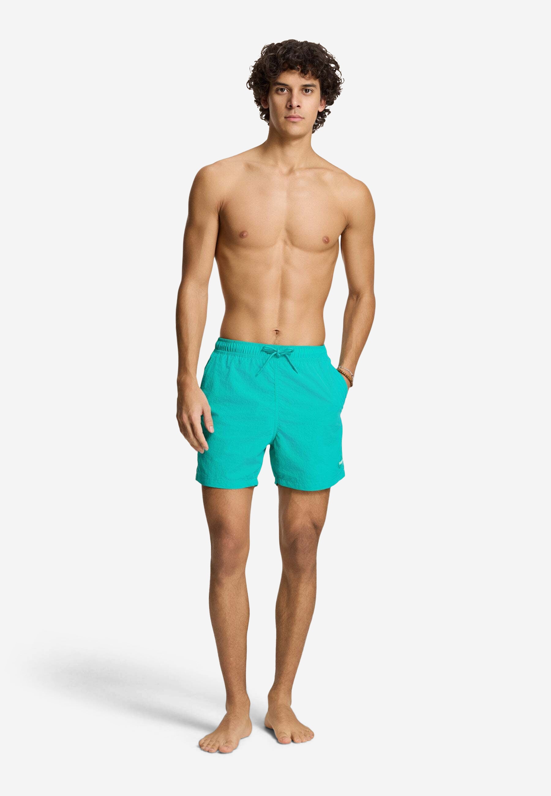 A-Dam x TSB - Nate Quick Dry Swim Shorts solid | blue lagoon