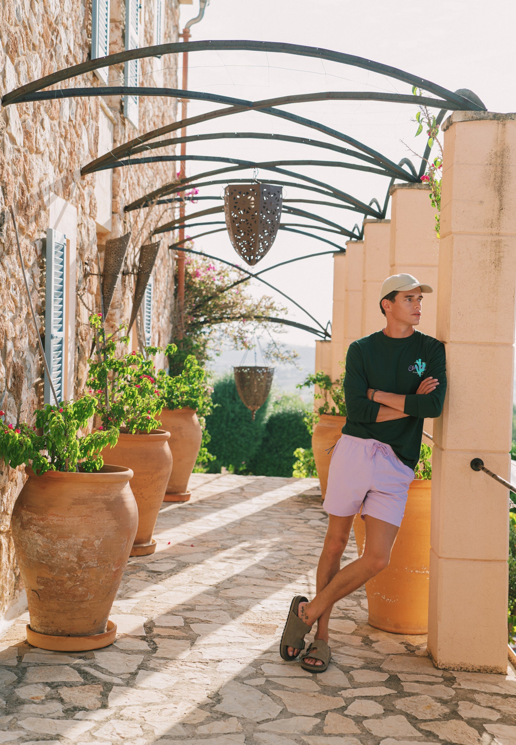 A-Dam x TSB - Nate Quick Dry Swim Shorts solid | purple rose