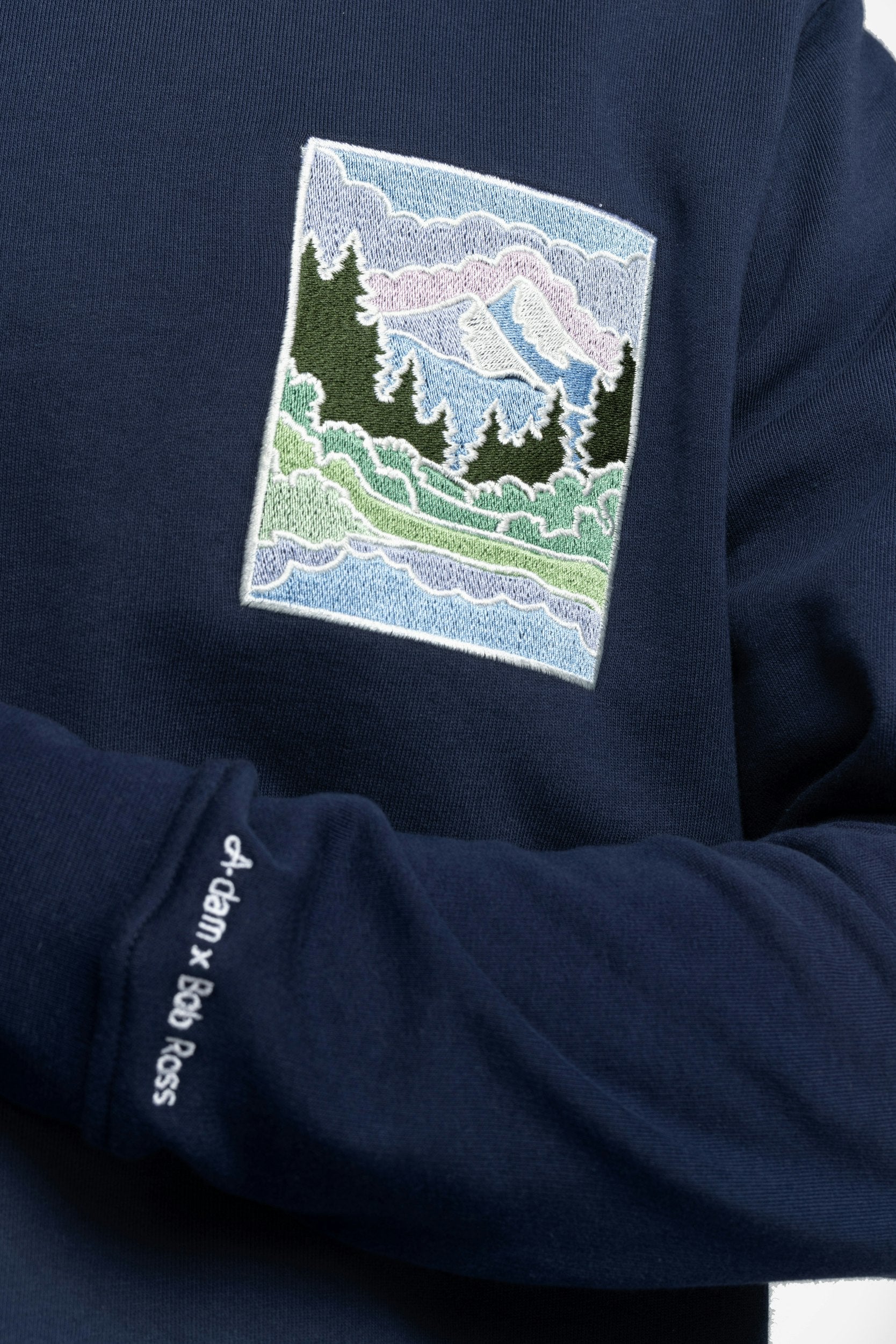 Sweatshirt Bob Ross Painting Emb