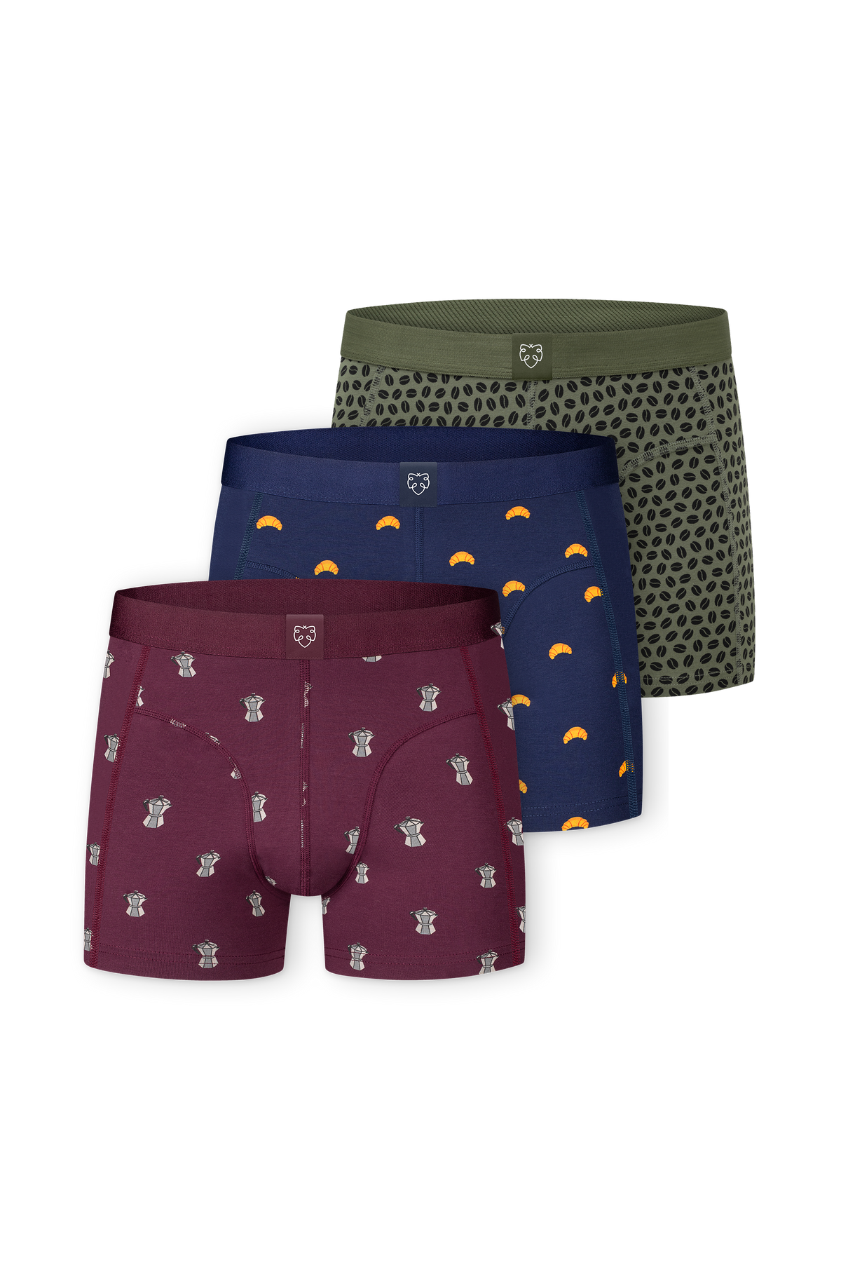 ACE Boxer shorts 3P Beans_Croissant_Percolator