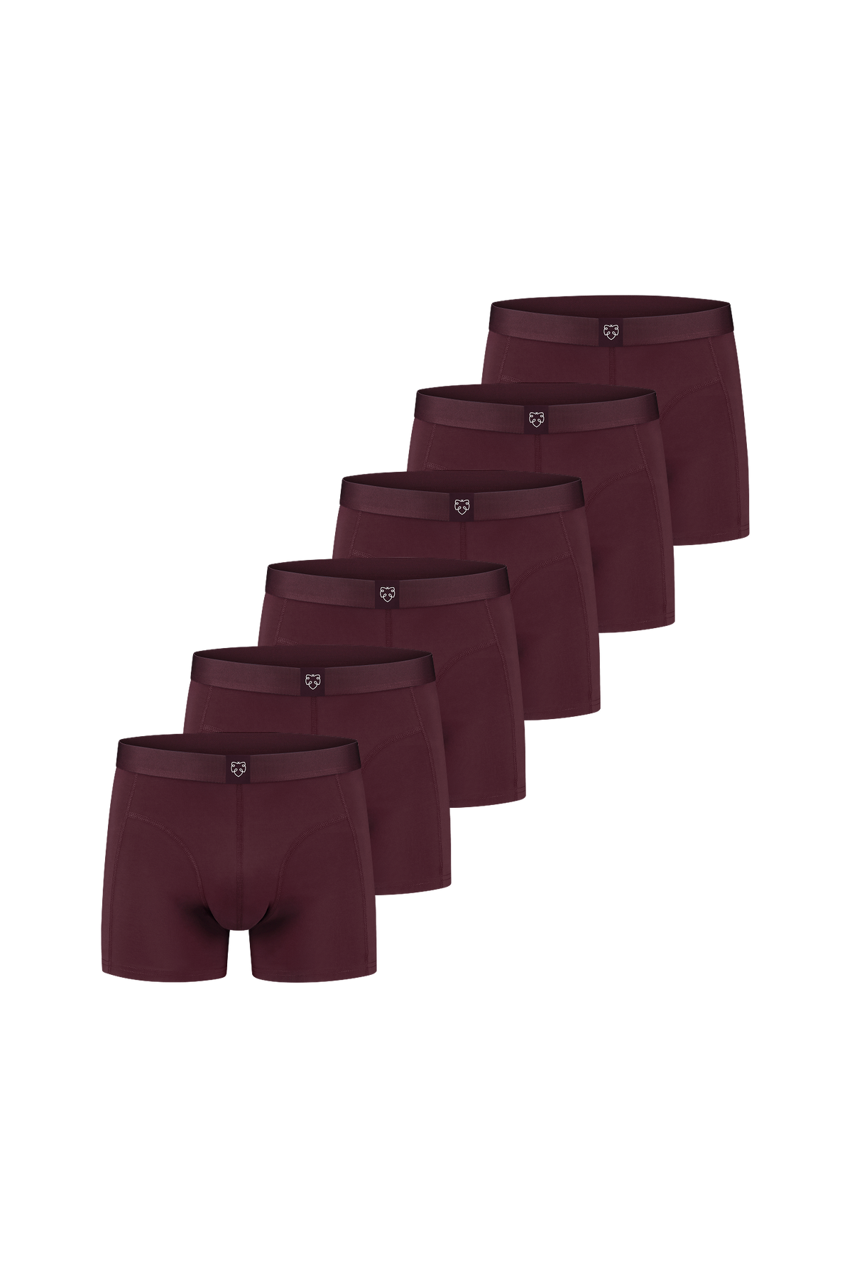 ACE Boxer Shorts 7-Pack Red Burgundy