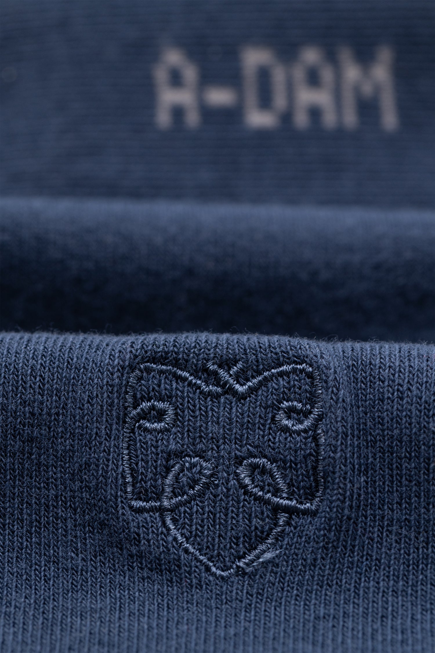 Solid Nautical Blue, Medi Blue & Dusty Blue A-dam logo 3-Pack