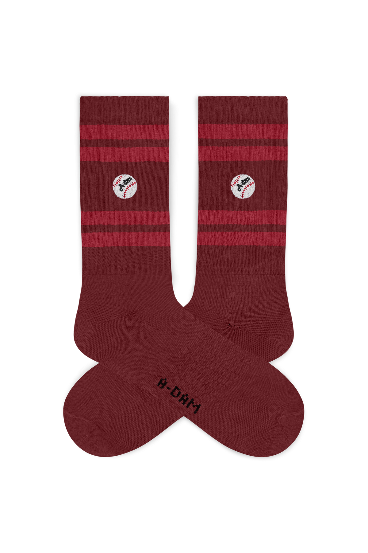 ICON Socken Burgundy Baseball