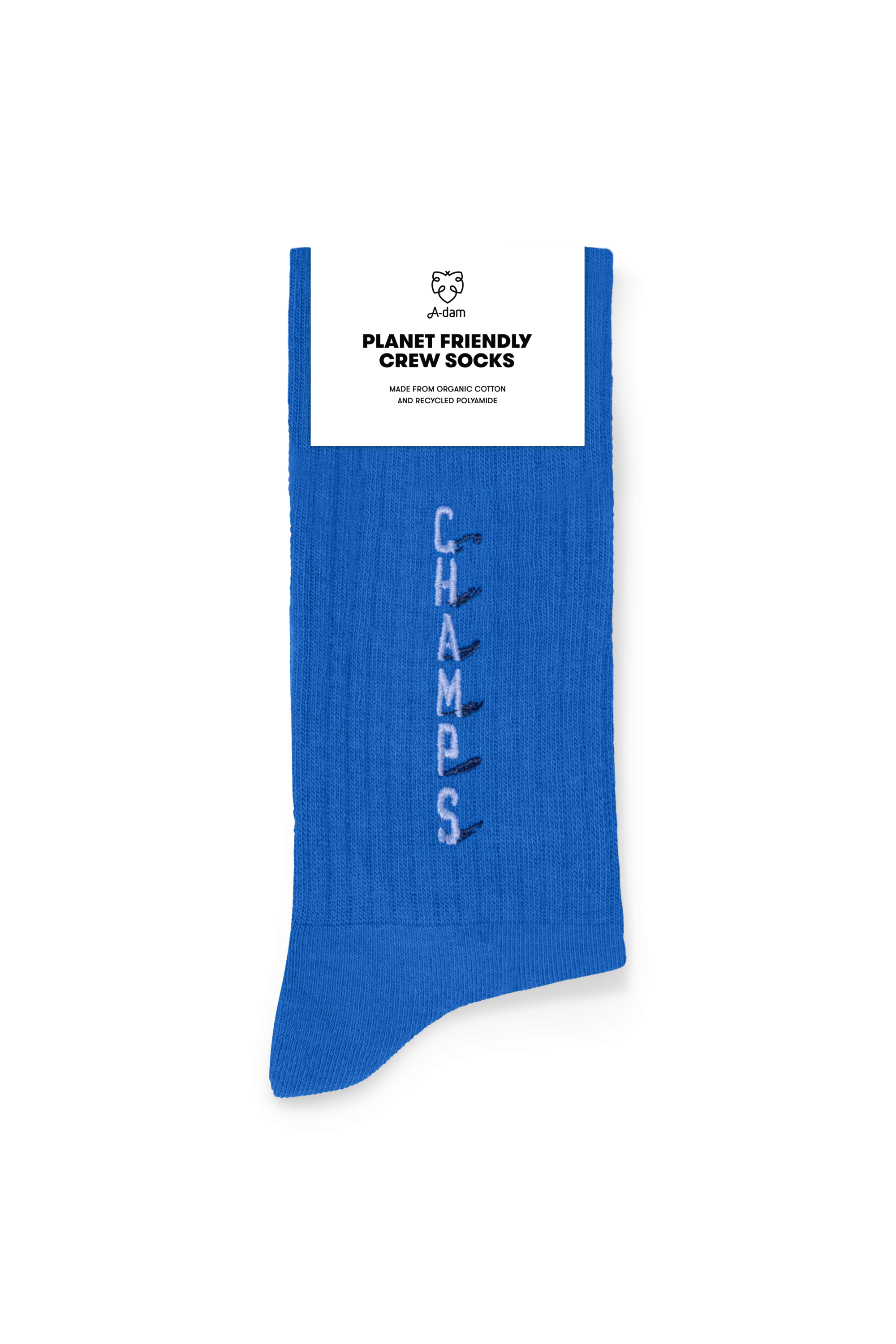 Crew Socks Blue Champs Emb