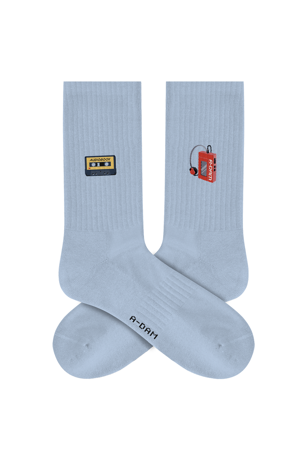 CHAMP Crew Socken Blau Walkman_Cassette Tape