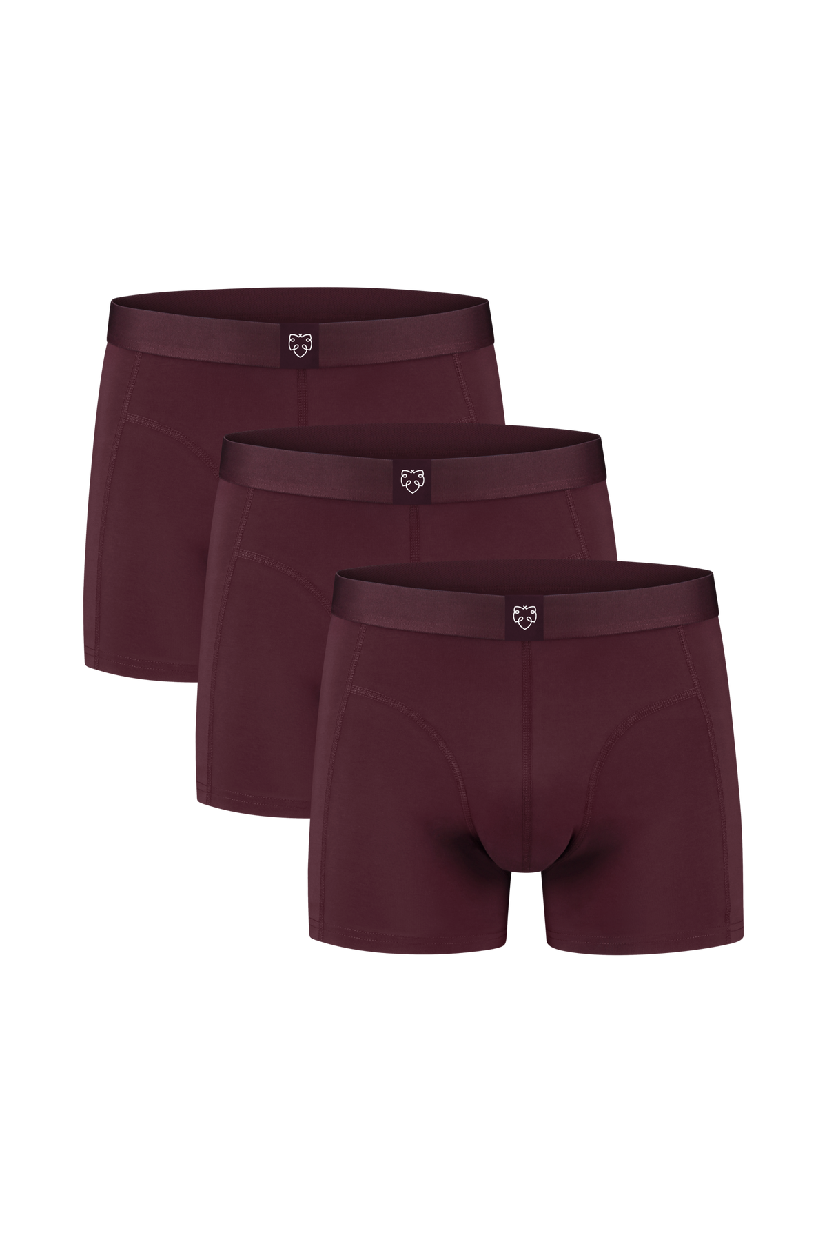 ACE Boxer short 3P Burgundy
