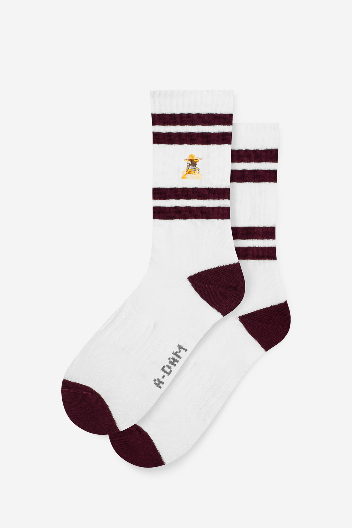 CHAMP Crew Socken Burgundy Stripes Rijksmuseum