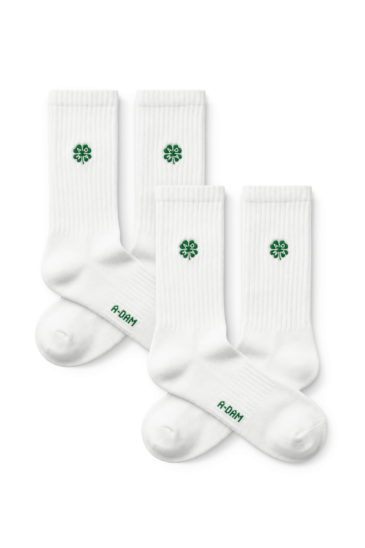 Chaussettes CHAMP Crew 2P Blanches Lucky Clover