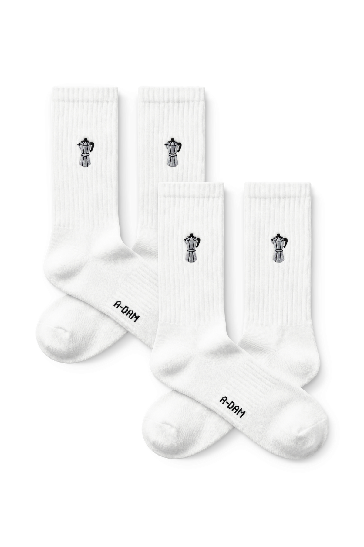 Chaussettes CHAMP Crew 2P Blanches Percolator