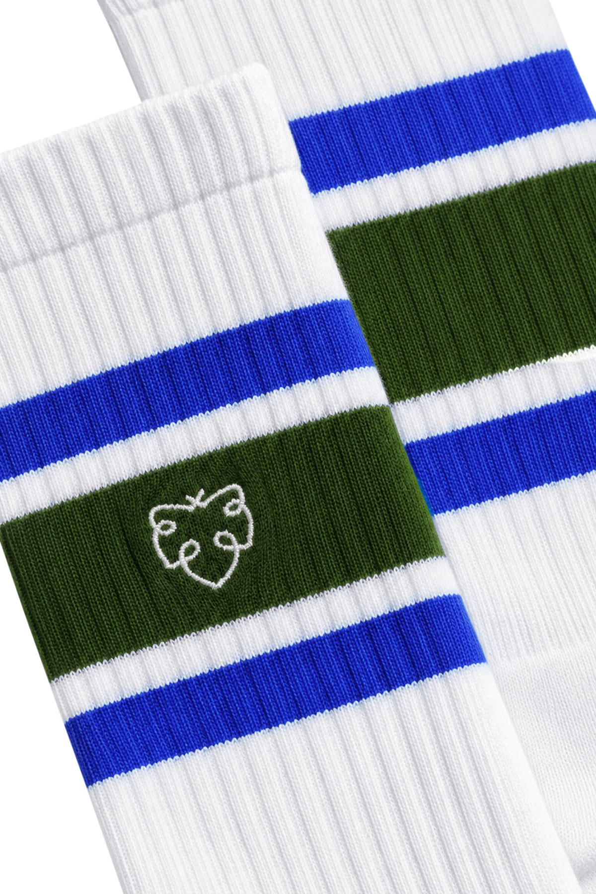 Chaussettes CHAMP Crew 3P Vert_Blue Athletic Stripes
