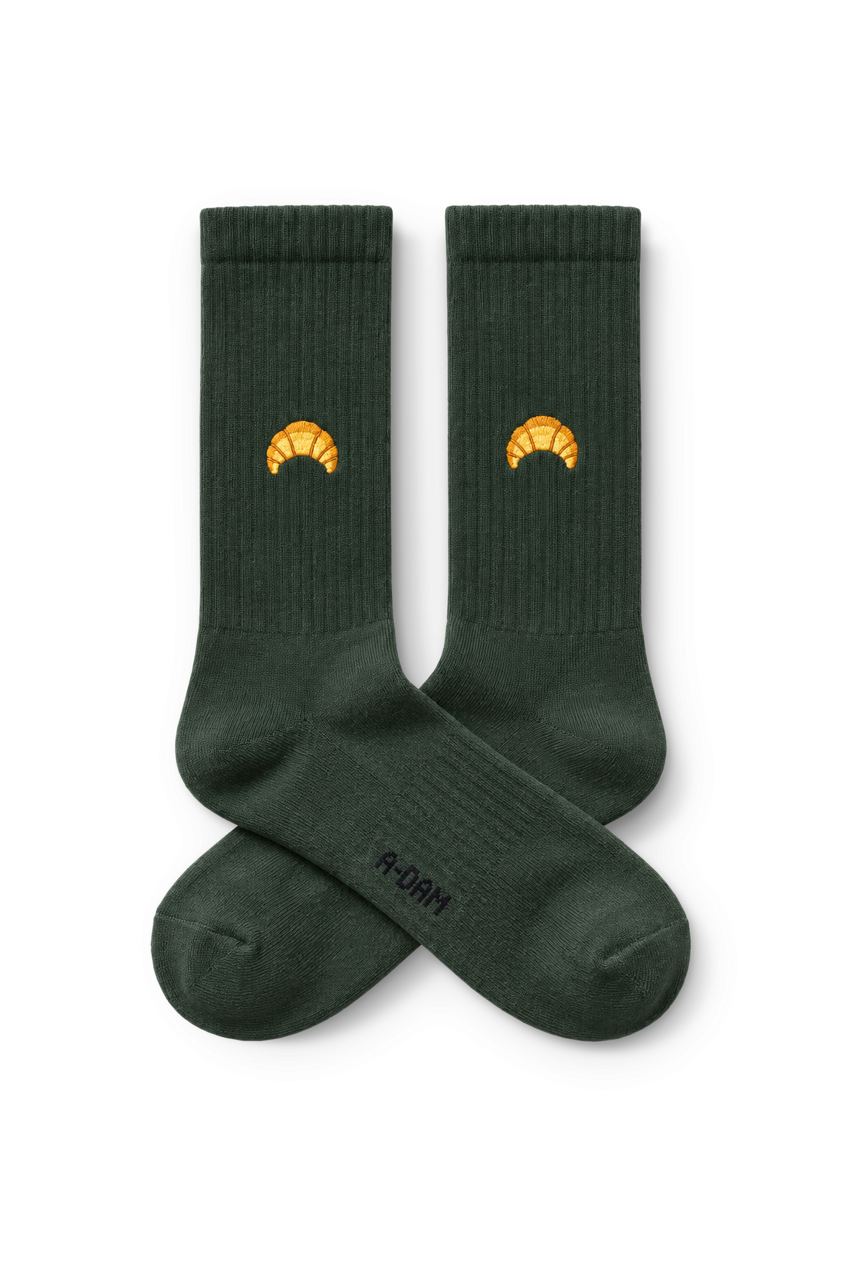 CHAMP crew socks 3P Green Croissant