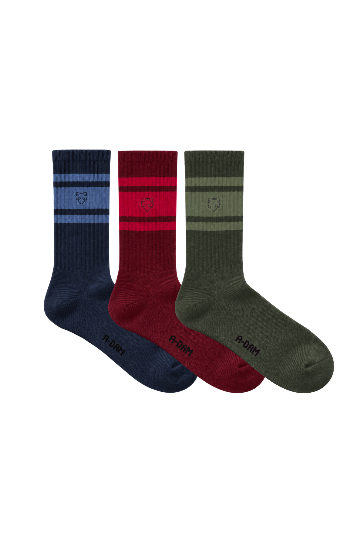 CHAMP crew socks 3P Multi Athletic Stripes