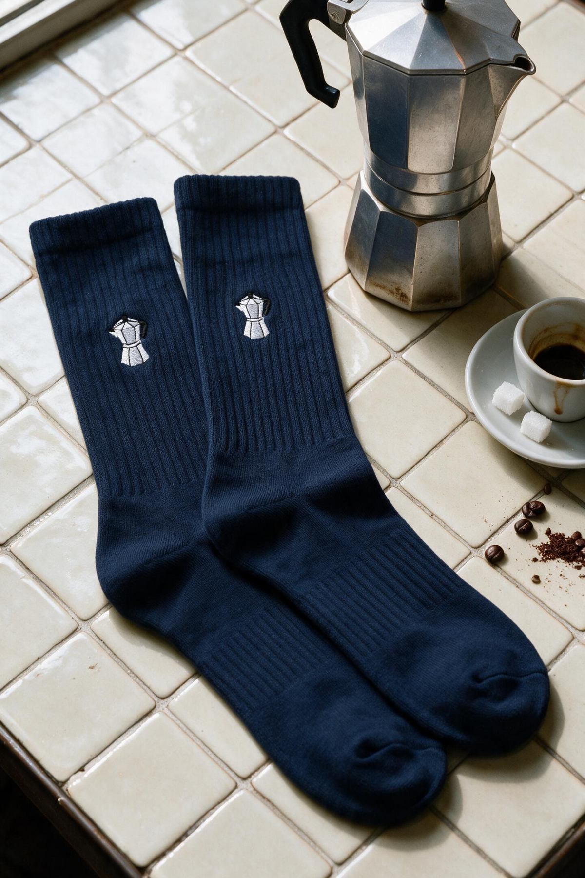 CHAMP crew socks Navy Percolator