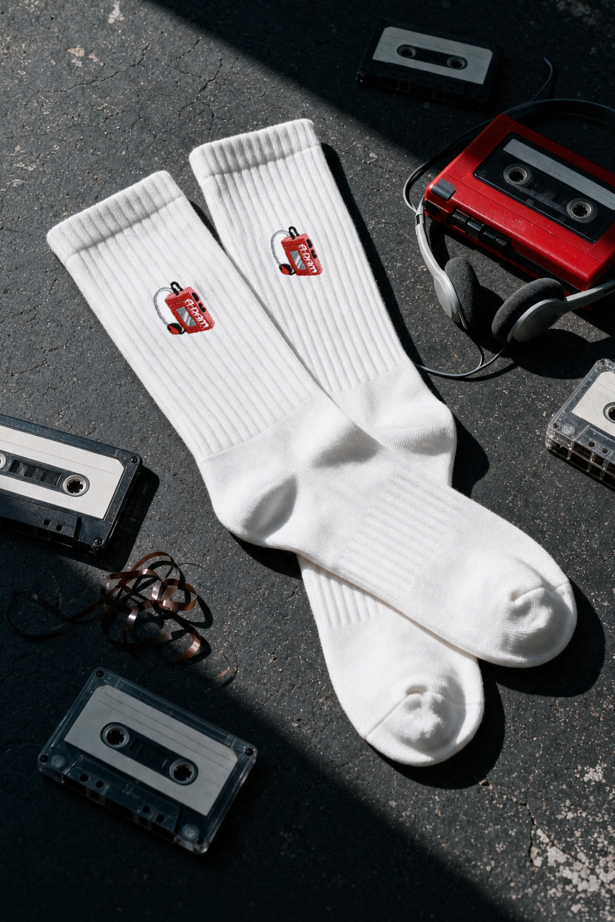 CHAMP Crew sokken Wit Walkman